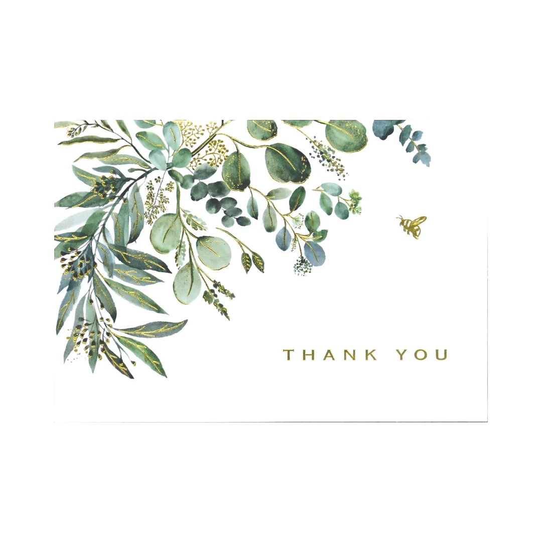 Peter Pauper Press - Thank You Boxed Note Cards - Eucalyptus