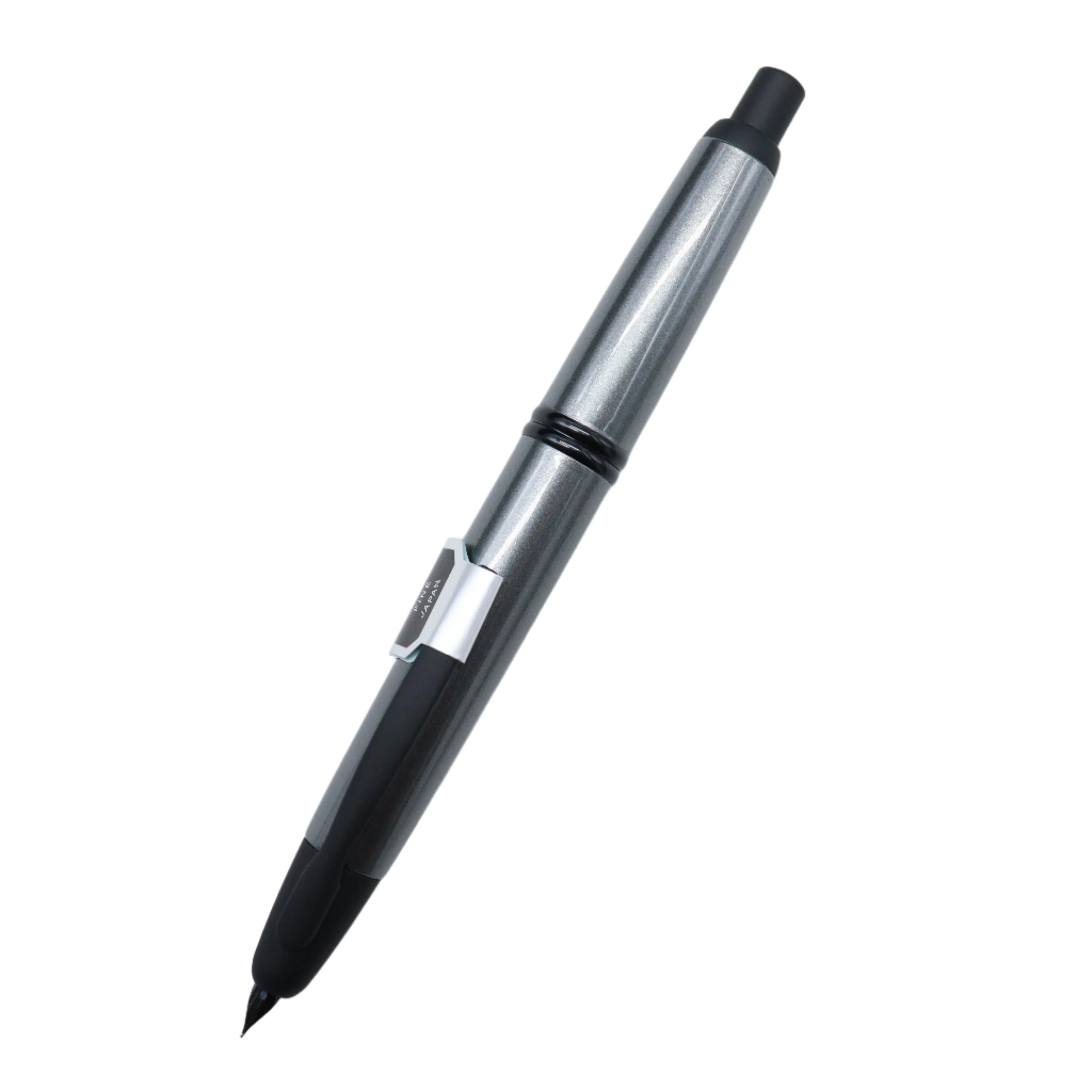 Pilot - Capless Vanishing Point Fountain - Gunmetal with Black Trim