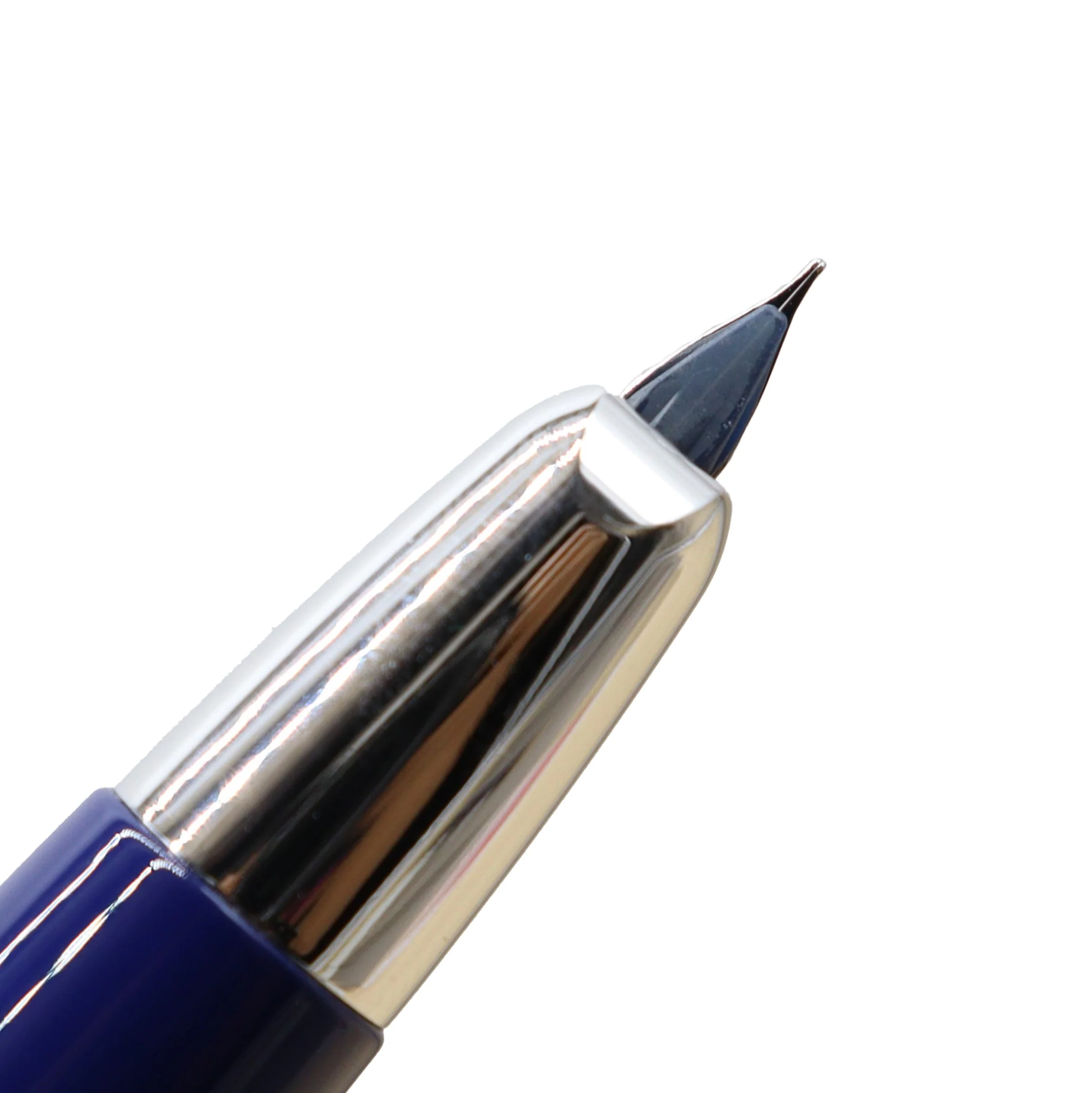 PILOT - Capless Vanishing Point Fountain Pen - Blue and Silver with 18k Rhodium Plated Gold Nib - Image 4