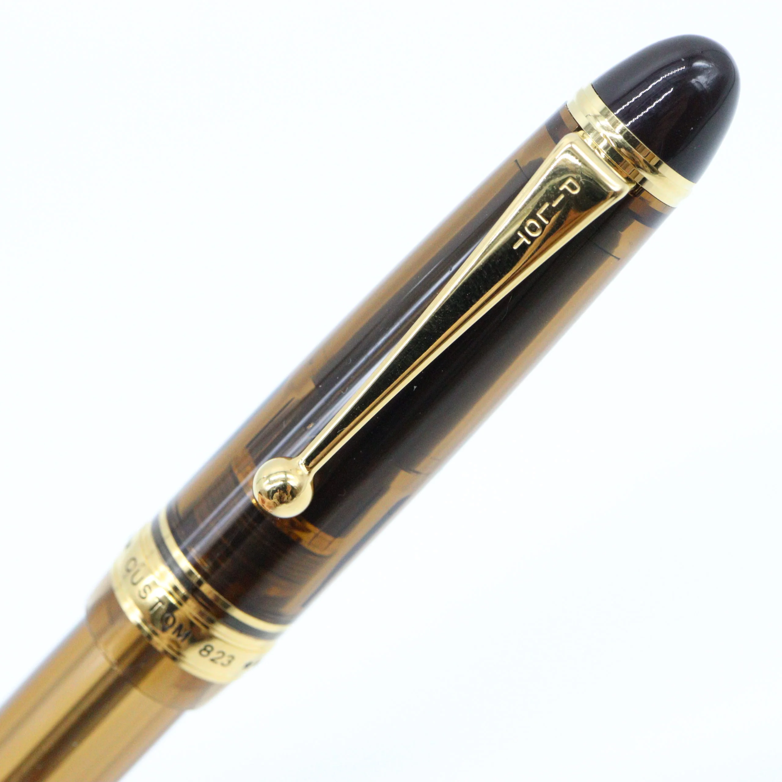 PILOT - Custom 823 Fountain Pen "Smoky Amber" with Gold Accents - Image 3