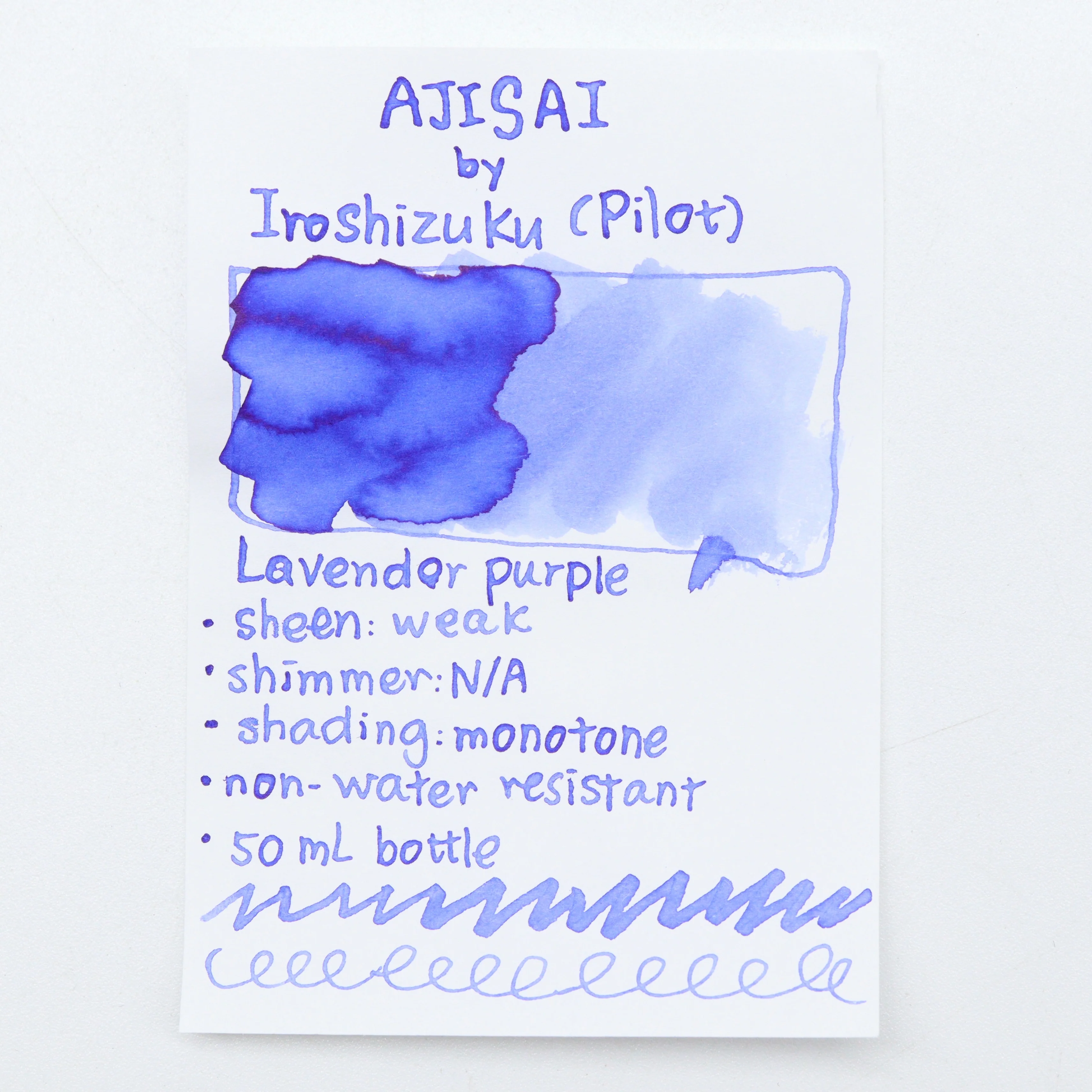 PILOT – Iroshizuku Fountain Pen Ink - 50mL Bottle | Ajisai - Image 2