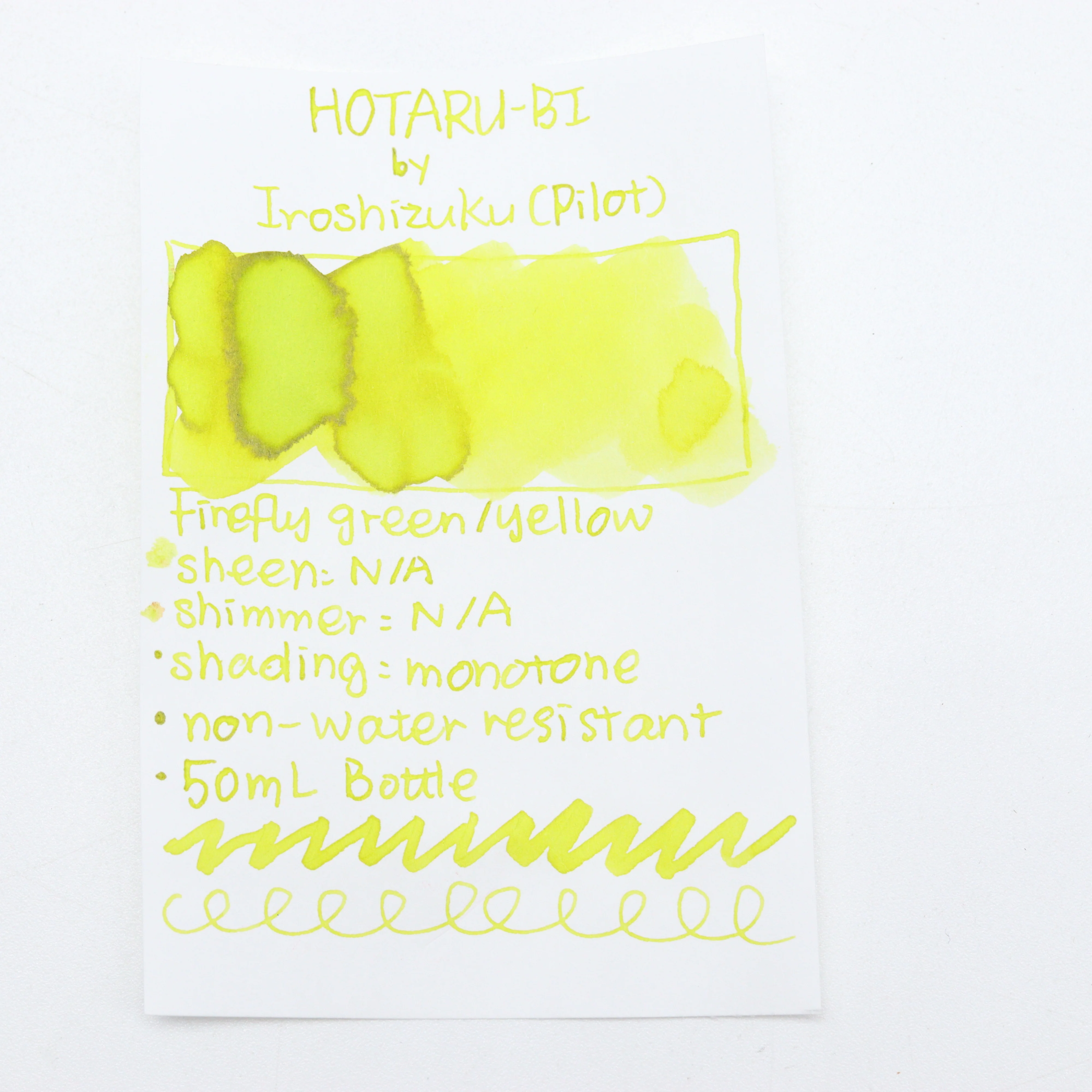 PILOT – Iroshizuku Fountain Pen Ink - 50mL Bottle | Hotaru-Bi - Image 2