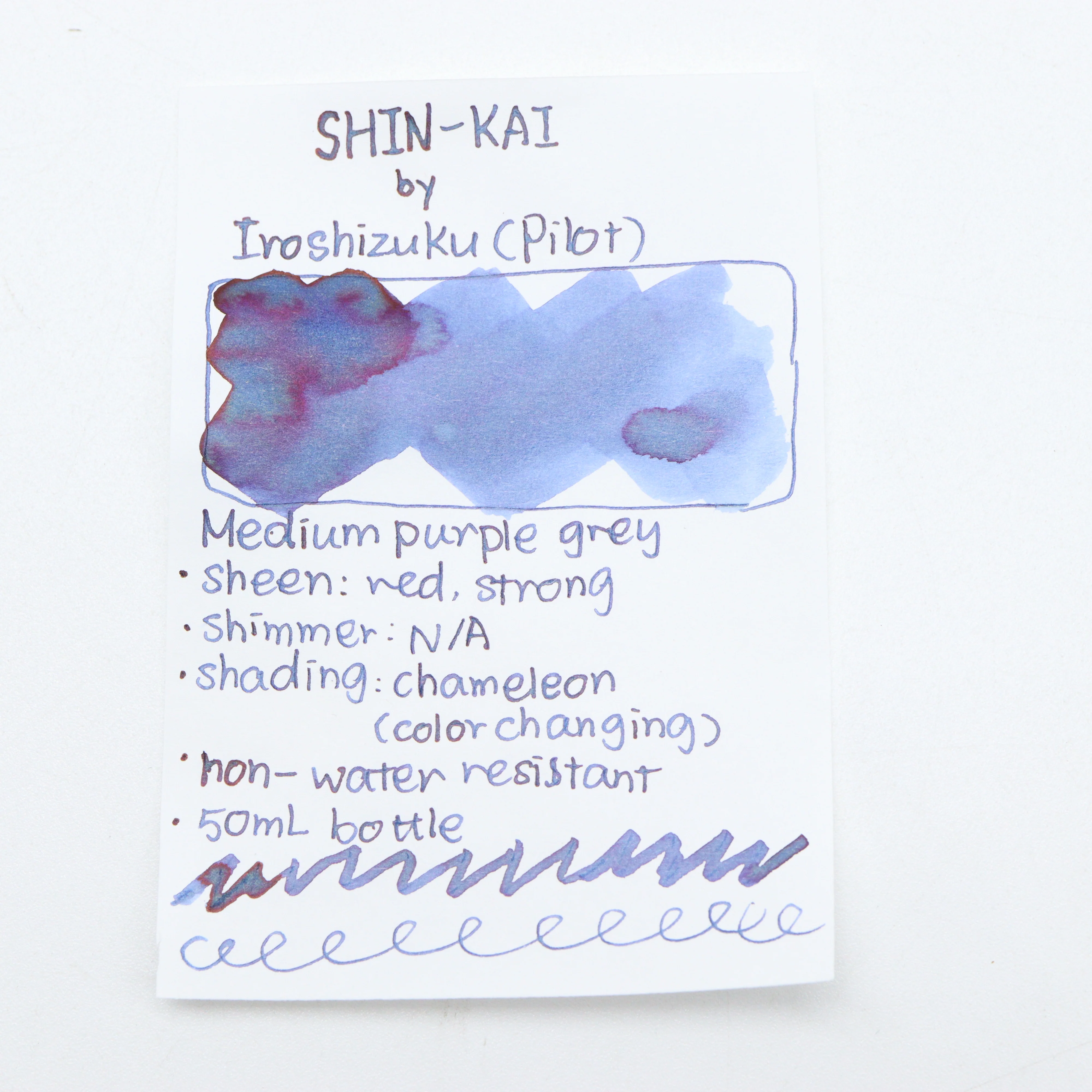 PILOT – Iroshizuku Fountain Pen Ink - 50mL Bottle | Shin-Kai - Image 2