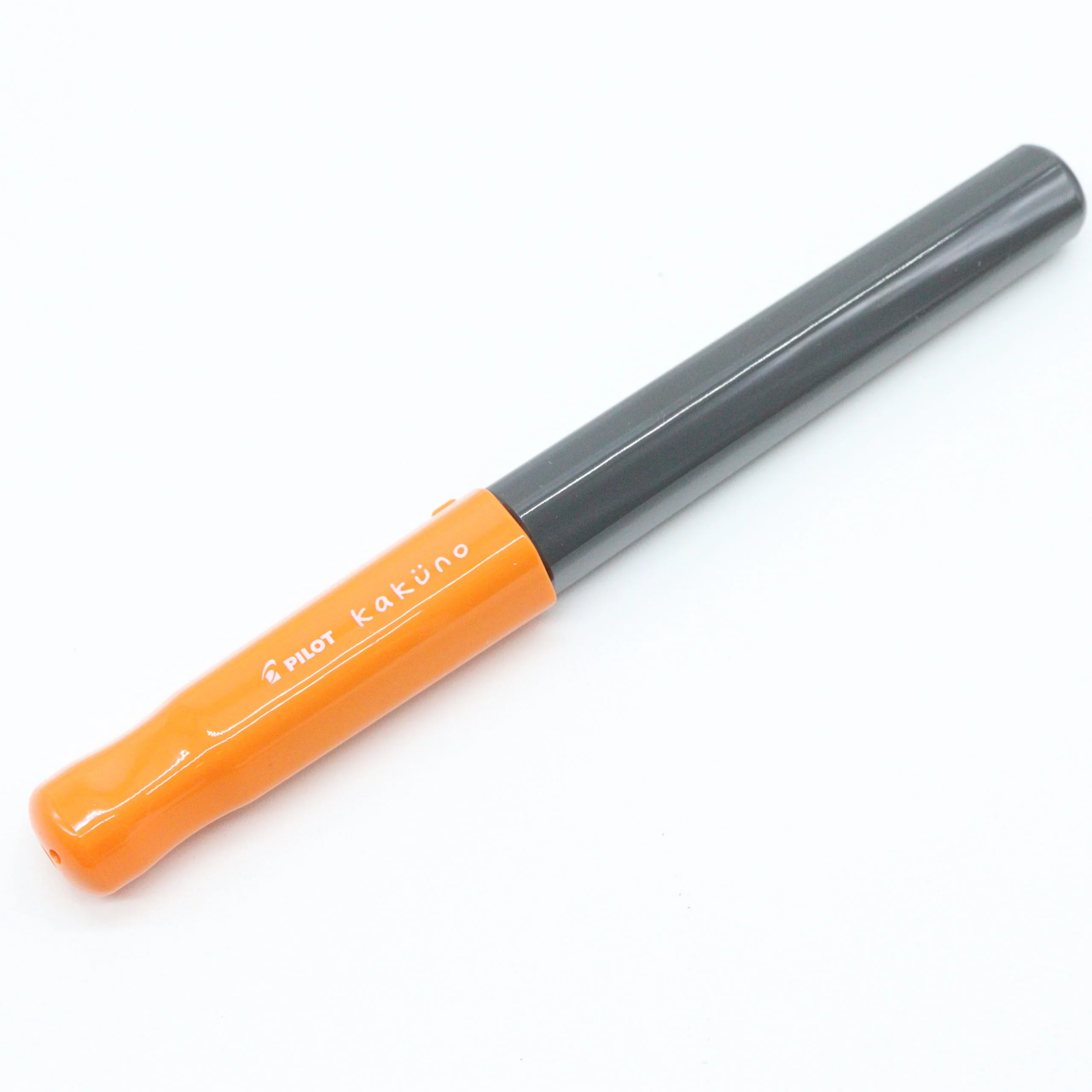 PILOT - Kakuno Fountain Pen - Orange-Grey-Black - Image 2