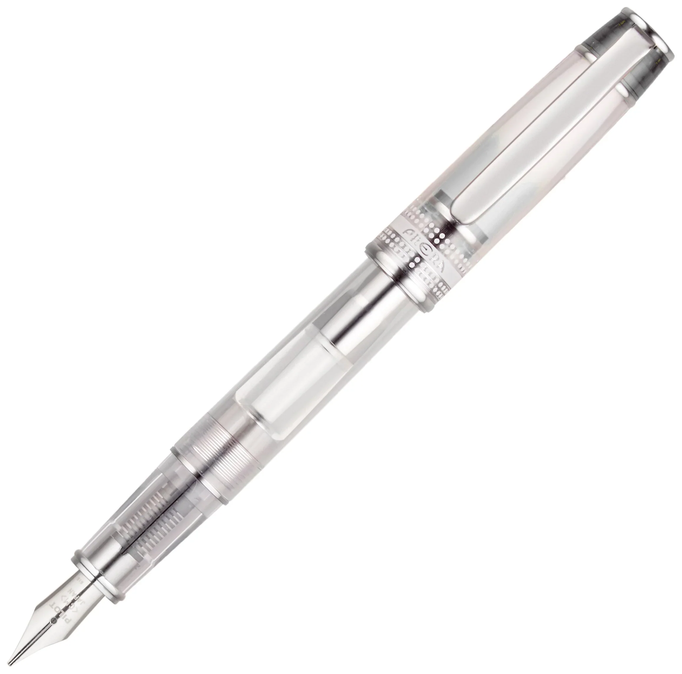 PILOT - Prera Fountain Pen | Transparent Black - Calligraphy Medium Nib