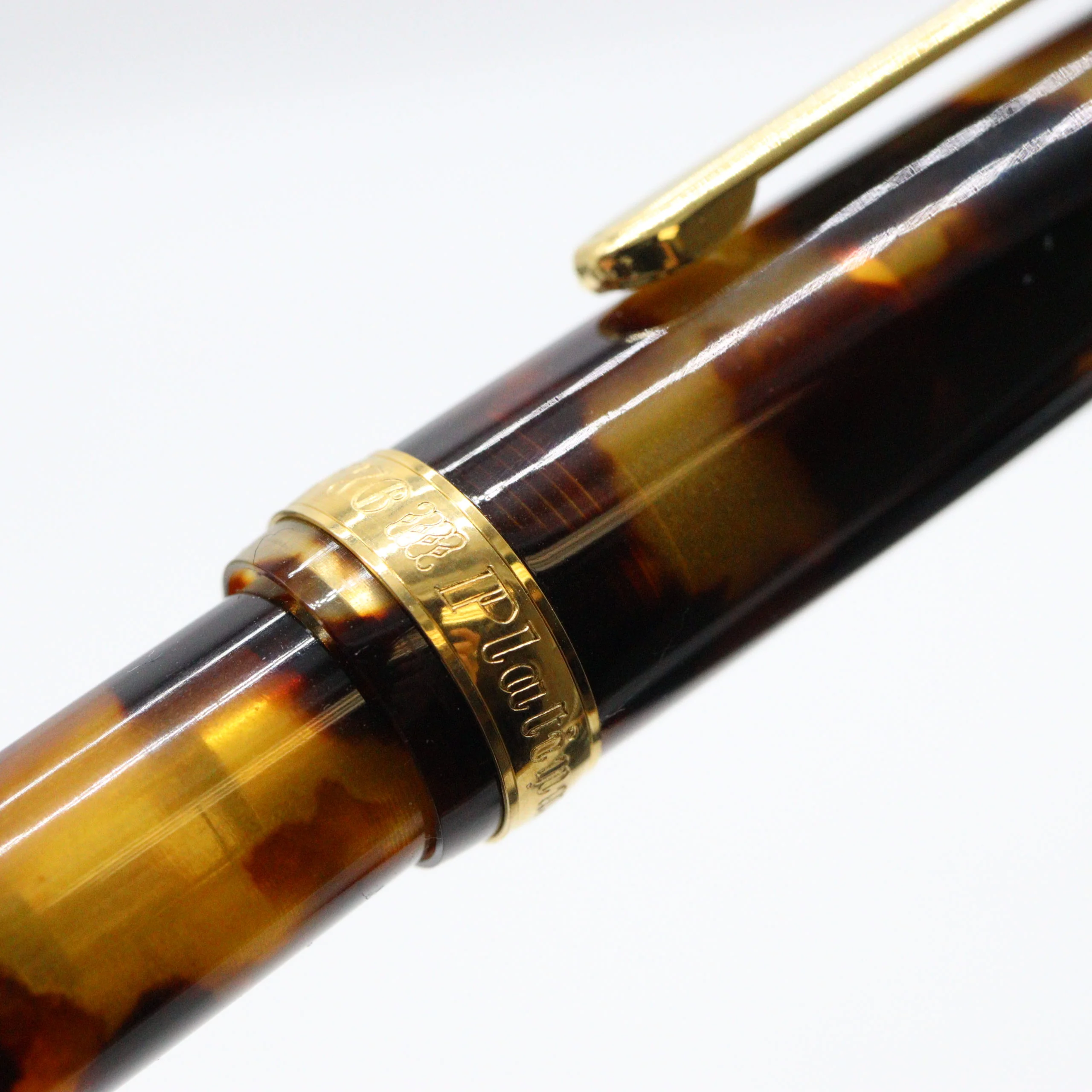 PLATINUM – #3776 Celluloid Fountain Pen 14K Gold – Tortoise - Image 11
