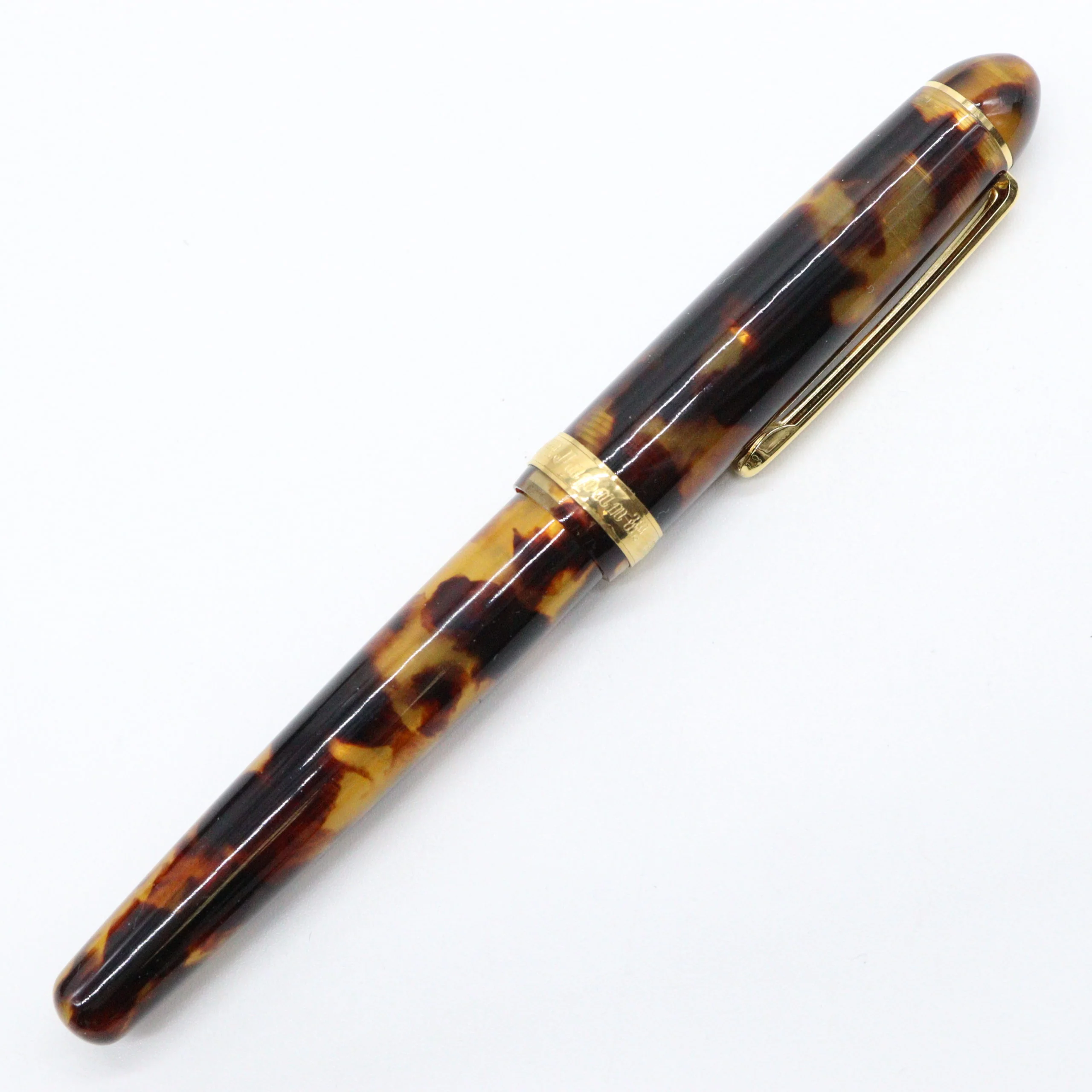 PLATINUM – #3776 Celluloid Fountain Pen 14K Gold – Tortoise - Image 3