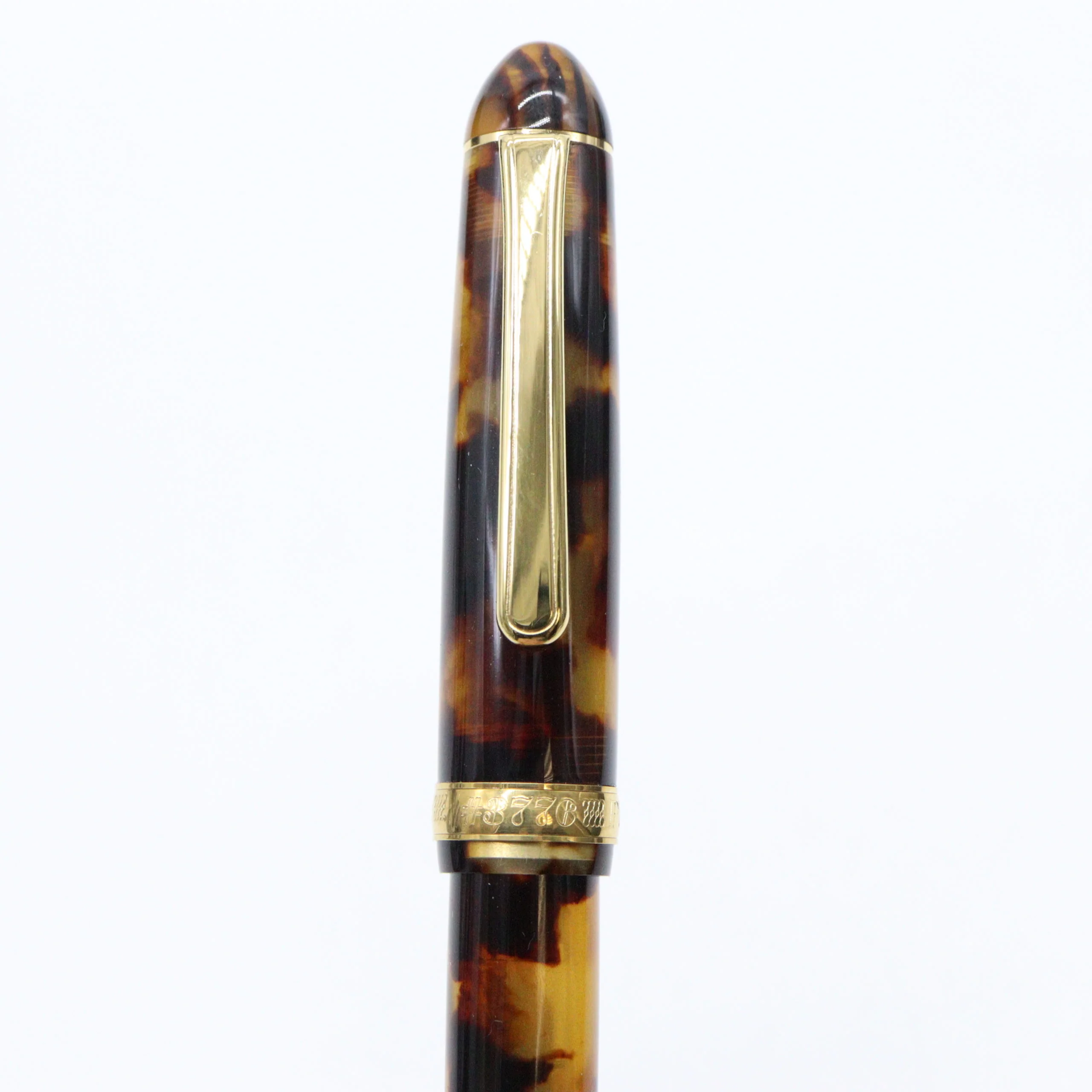 PLATINUM – #3776 Celluloid Fountain Pen 14K Gold – Tortoise - Image 8