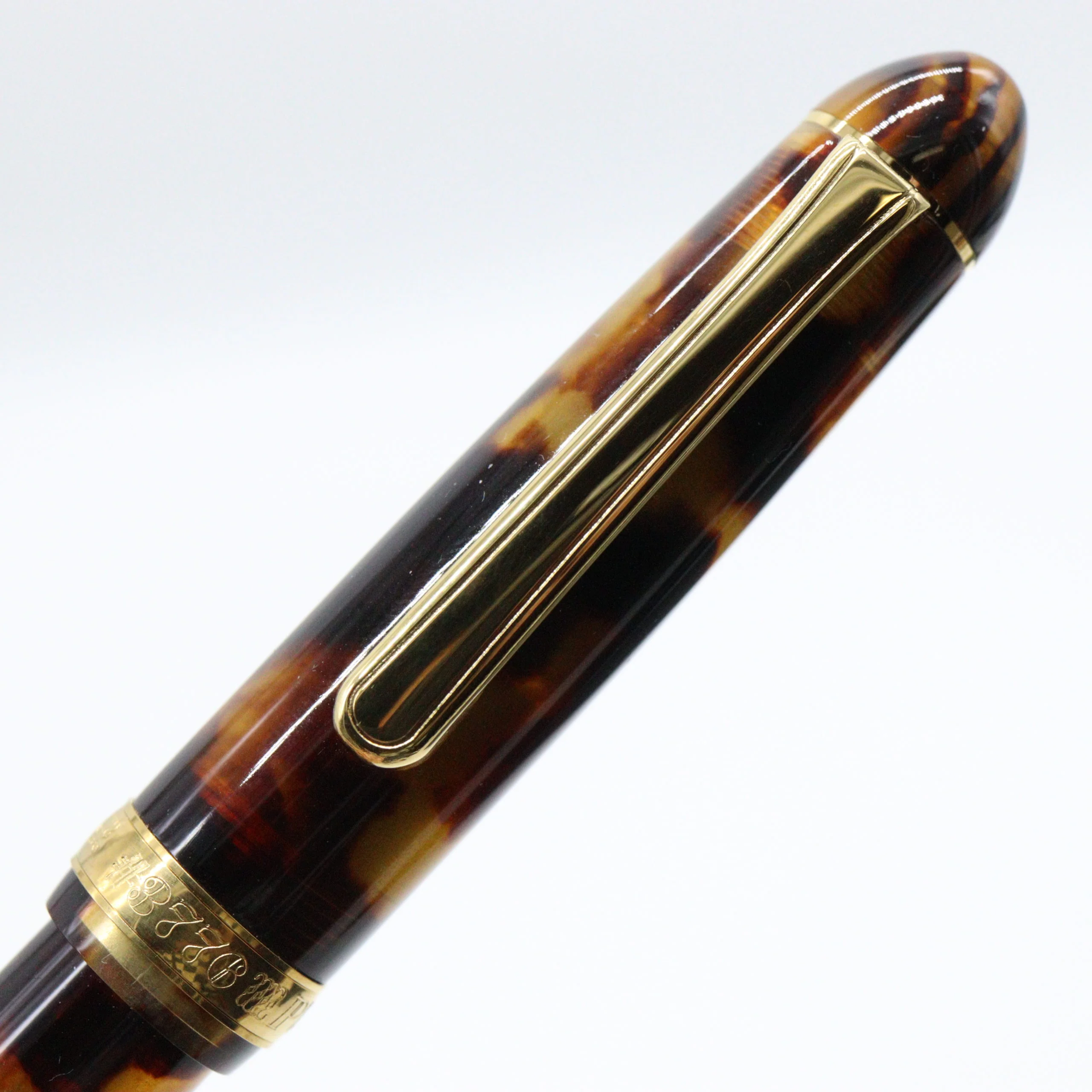 PLATINUM – #3776 Celluloid Fountain Pen 14K Gold – Tortoise - Image 9