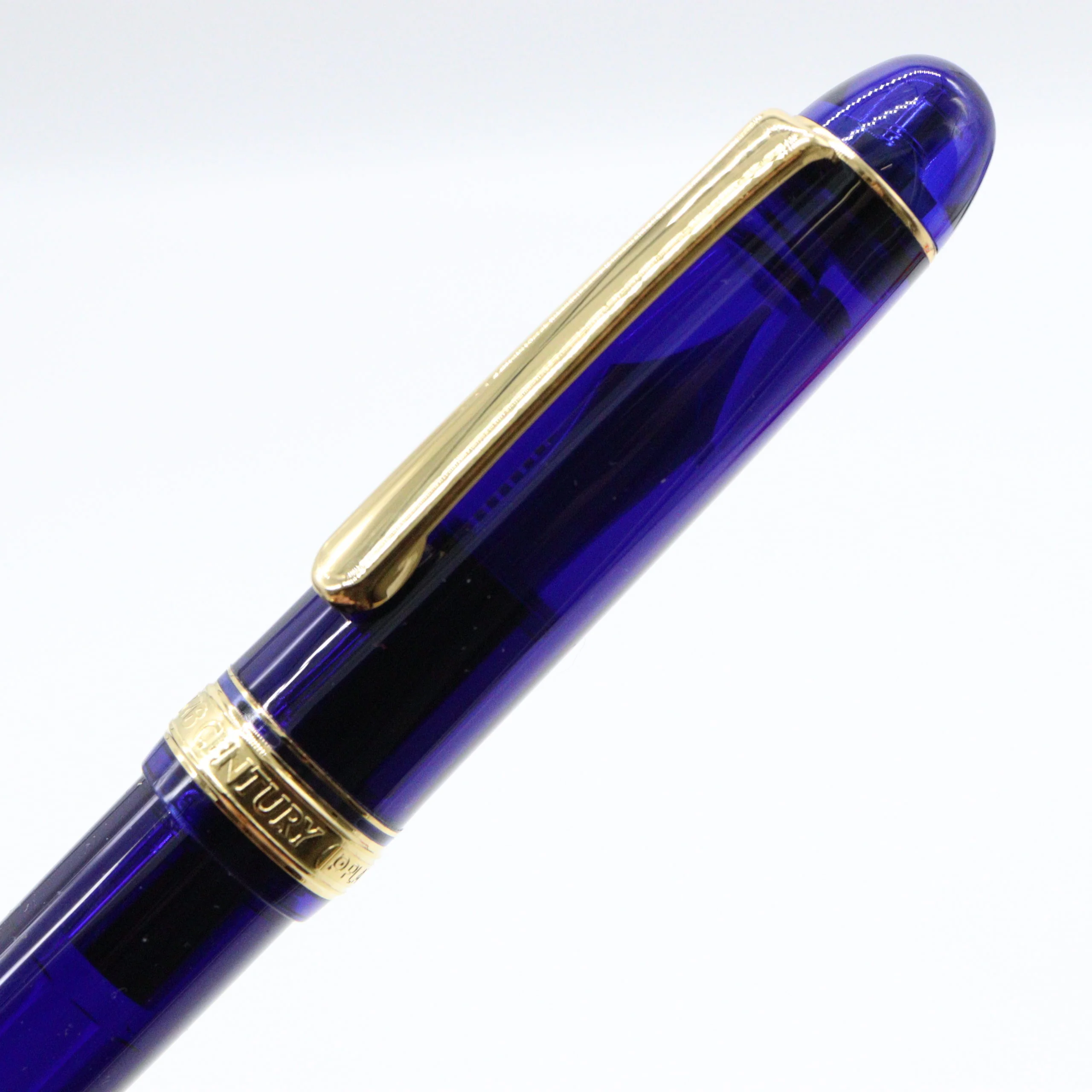 PLATINUM - #3776 Century Fountain Pen - Chartres Blue with Gold Trim - Image 7