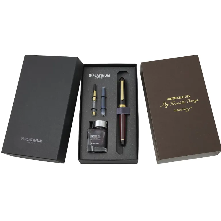 PLATINUM - #3776 Century Fountain Pen - Coffee Jelly - My Favorite Things Collection - Image 2