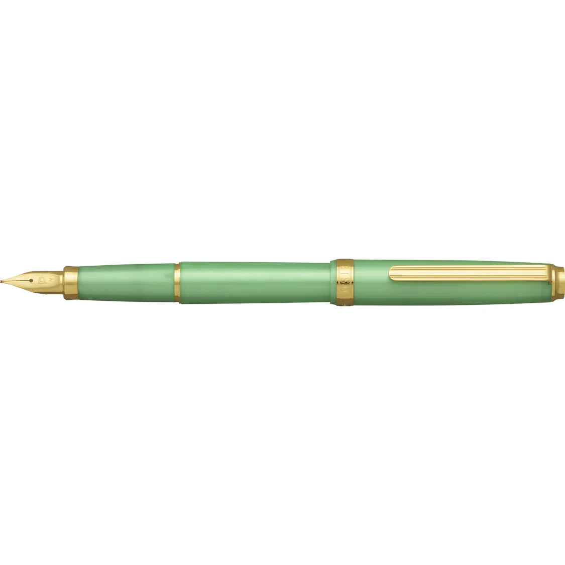 Platinum BISO Fountain Pen - Sparkle Mint Green (Limited Edition) - Image 2