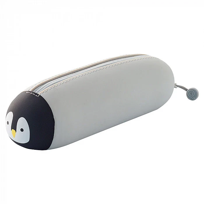 PUNILABO - Nekorobi Lying Down Zipper Pen Pouch - Penguin