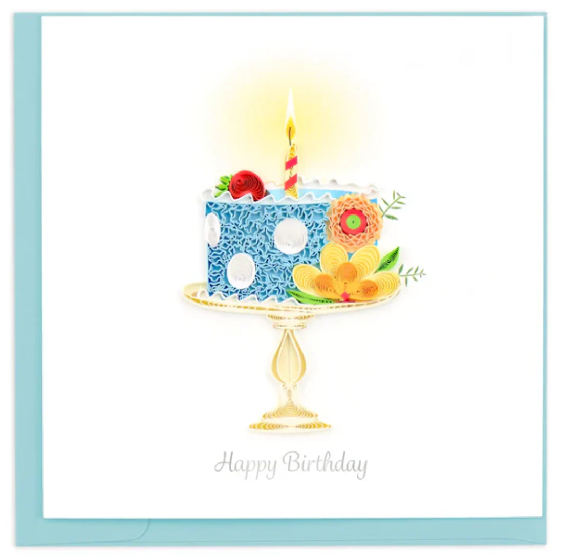Quilling Birthday Card - Whimsical Birthday Cake