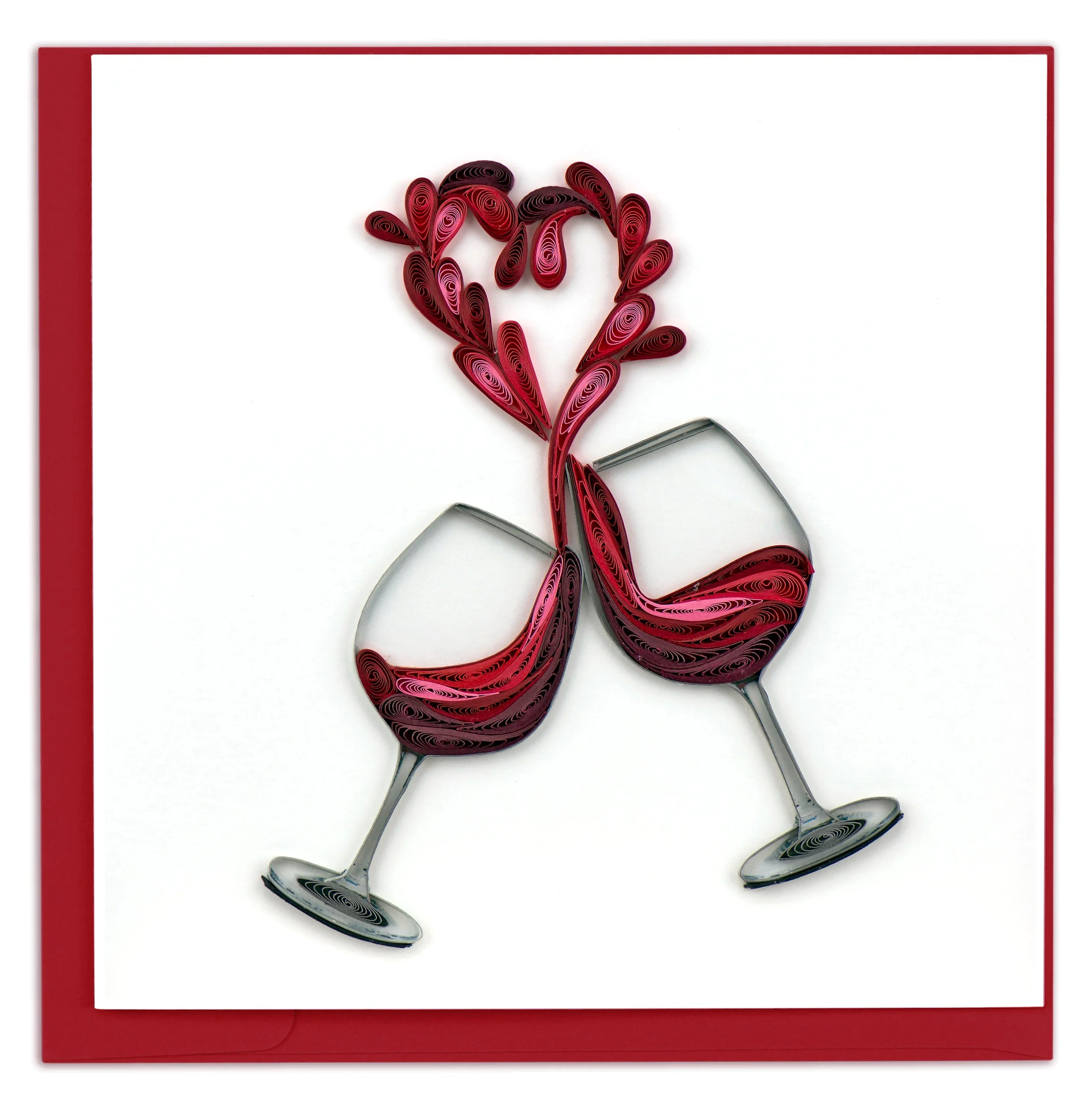 Quilling Card - A Toast To Love