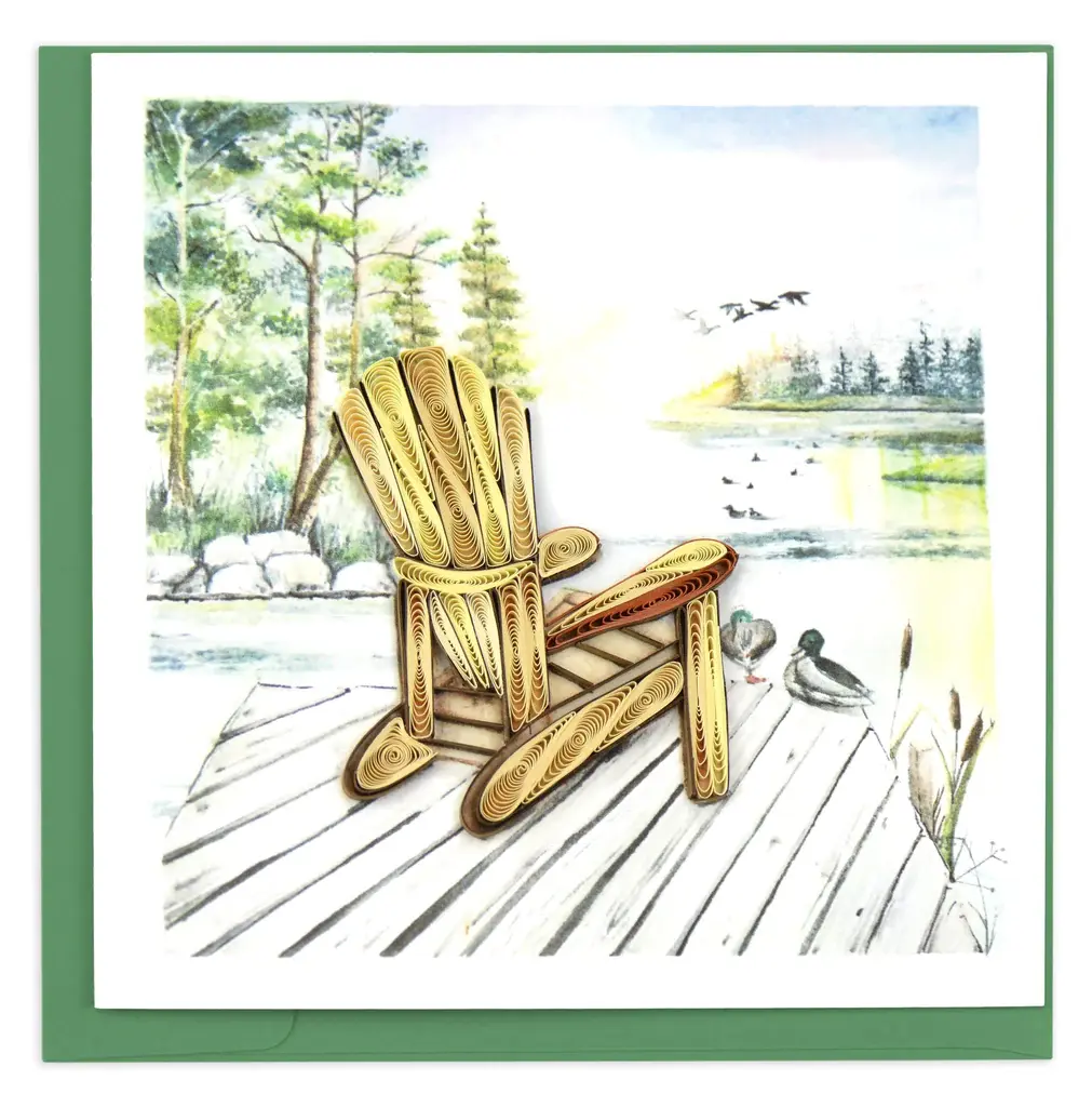 Quilling Card - Adirondack Lake