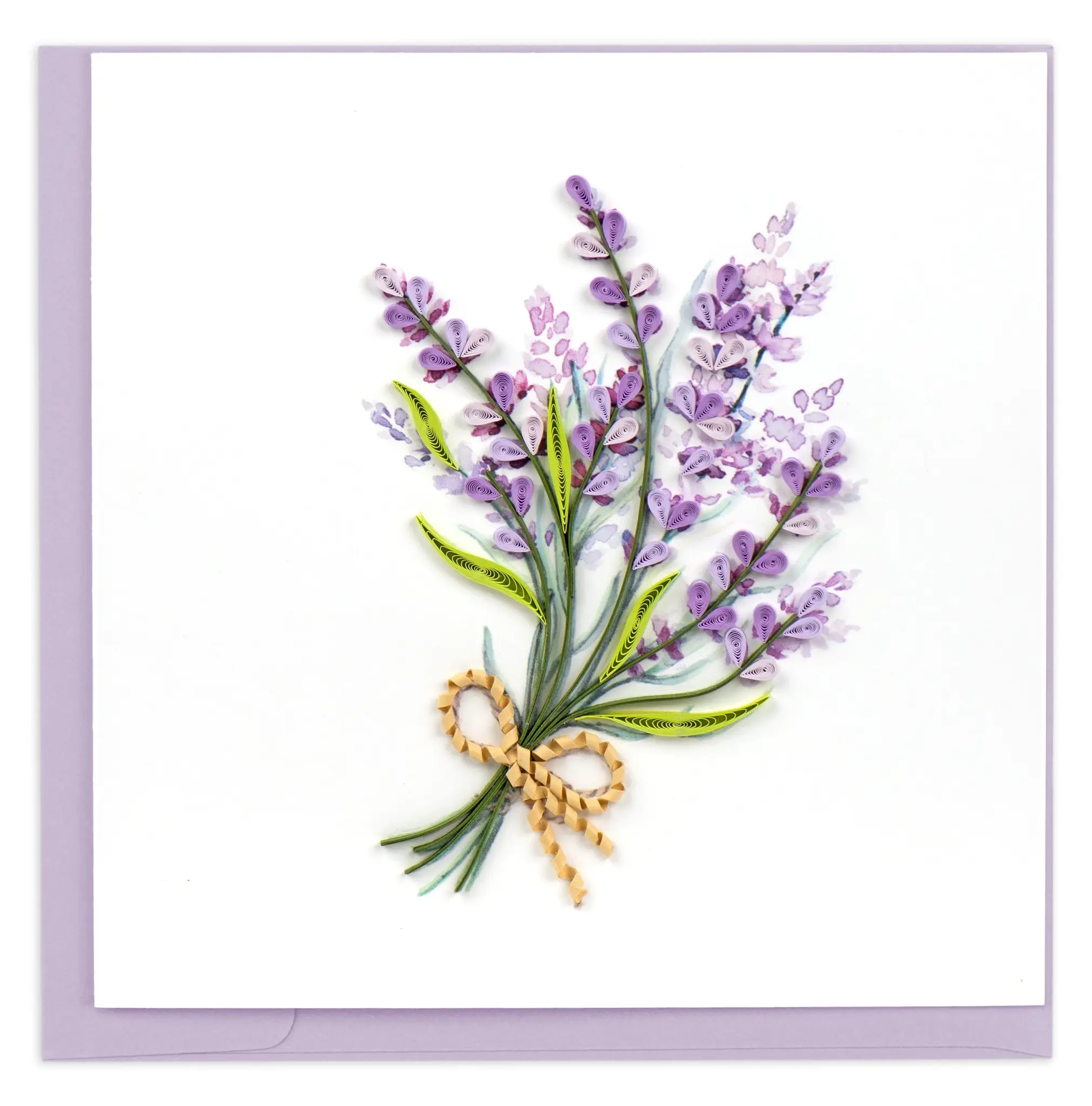 Quilling Card - Lavender Bunch