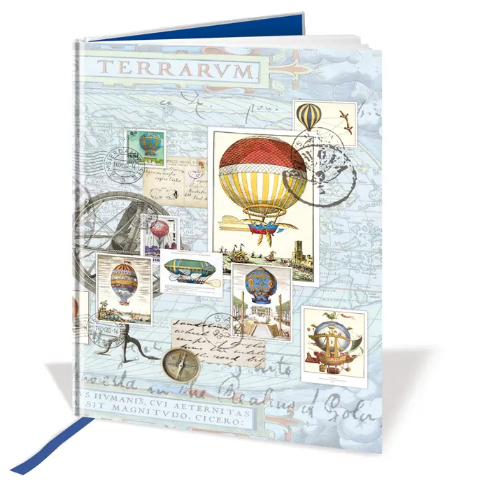 Quire Publishing - Hardcover A4 Notebook - Hot Air Balloon