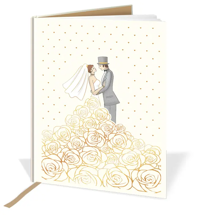 Quire Publishing - Hardcover A4 Notebook - Wedding Couple