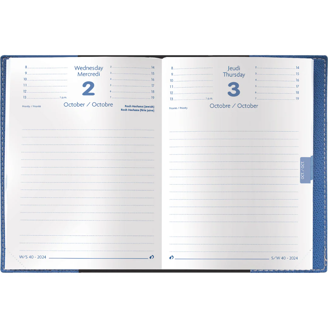 Quo Vadis - 2025/2026 Textagenda/Academic Planner - August/July - Steel Blue - Image 3