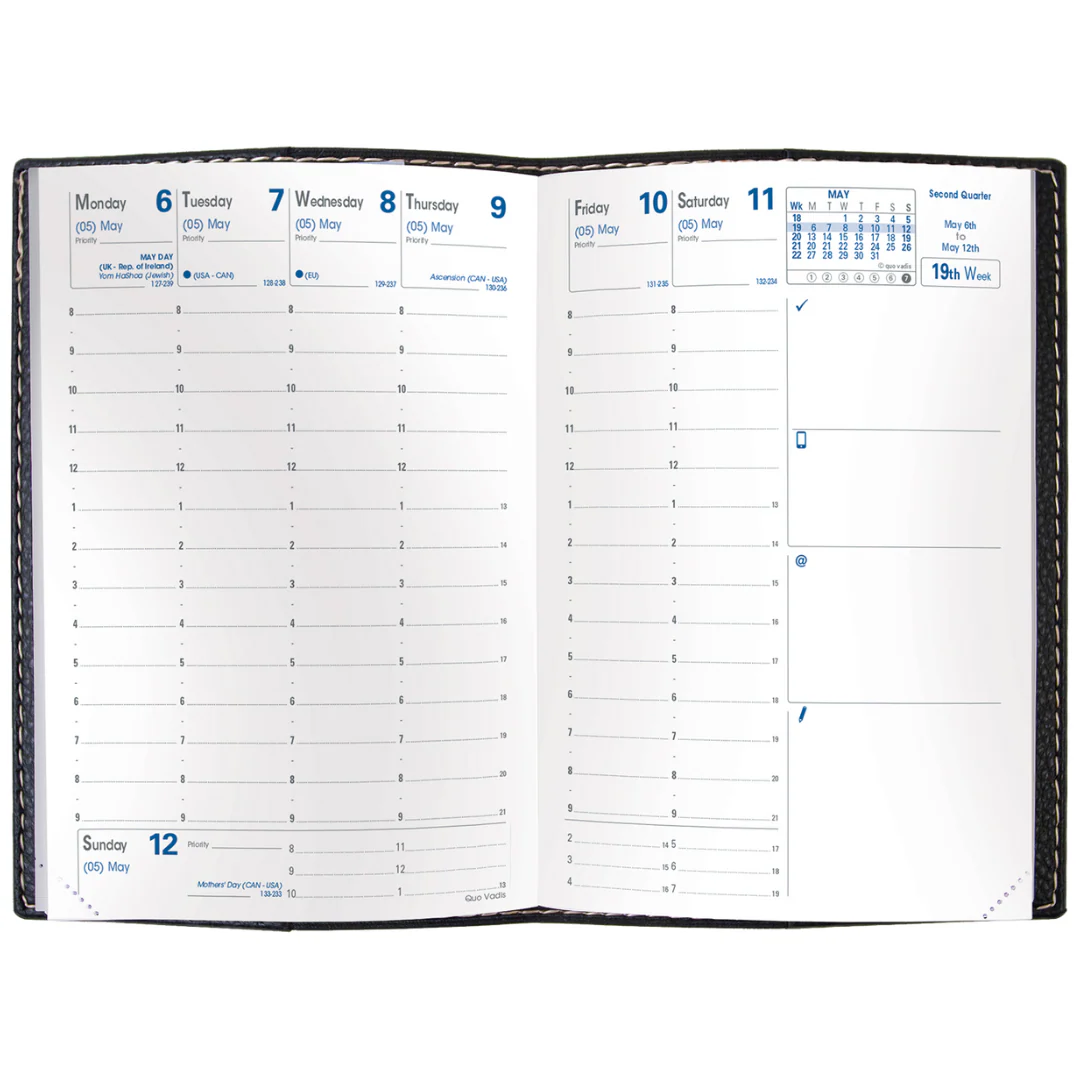 Quo Vadis - 2026 Business Weekly Planner - 10x15cm - Red (Freeport) - Image 2