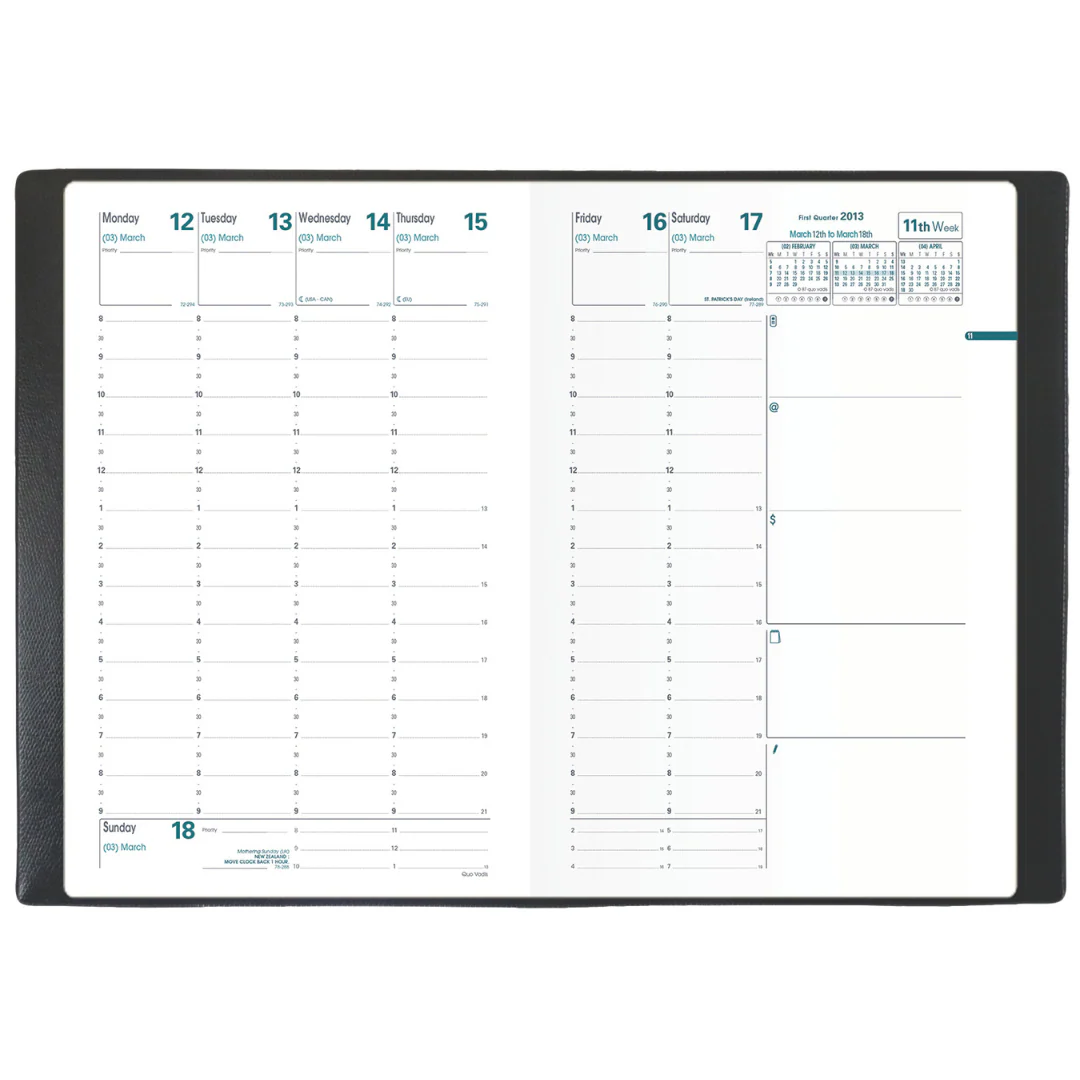 Quo Vadis - 2026 Minister Weekly Planner Refill - 16x24cm - Image 2