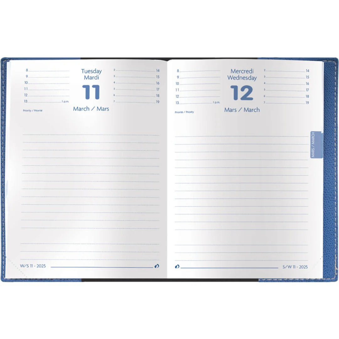 Quo Vadis - 2026 Notor Daily Planner - 12x17cm - Blue (Freeport) - Image 2