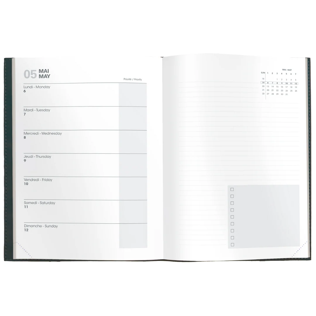 Quo Vadis - 2025/2026 Agenda/Weekly Planner Note 21 - Sky Blue (Toscana) - Image 2
