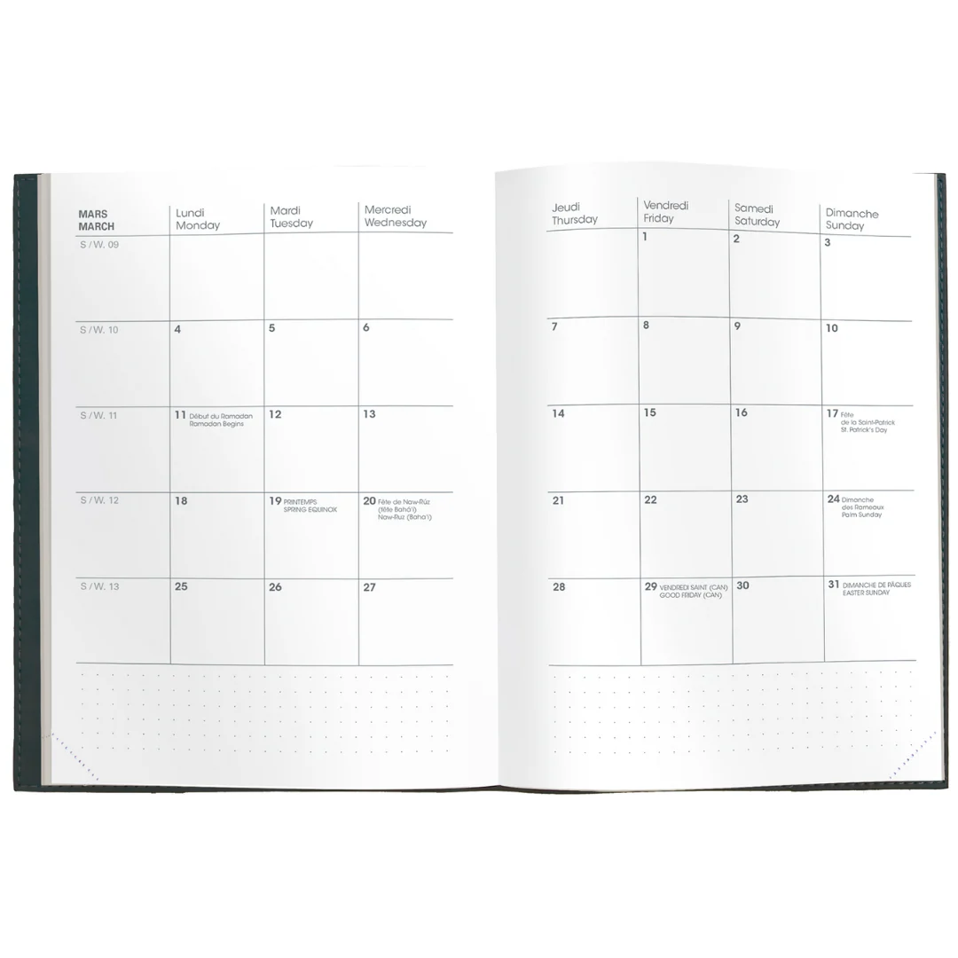 Quo Vadis - 2025/2026 Agenda/Weekly Planner Note 21 - Sky Blue (Toscana) - Image 3