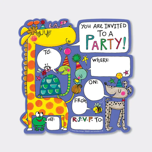 Rachel Ellen Designs - Party Invitations - 8 Pack - Image 3