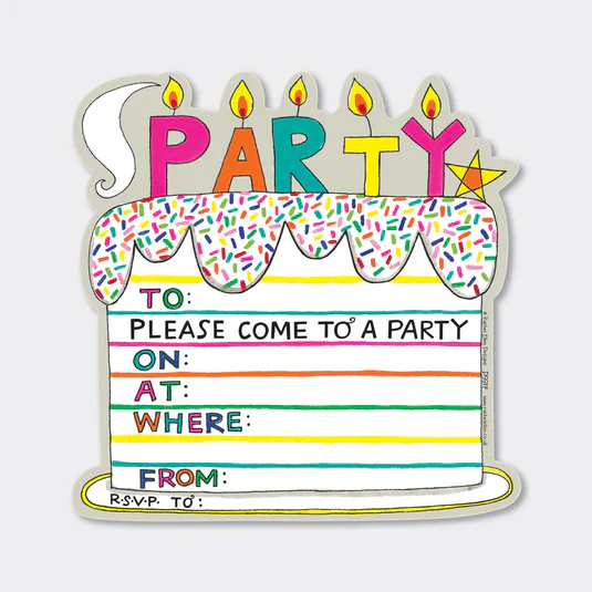 Rachel Ellen Designs - Party Invitations - 8 Pack - Image 4