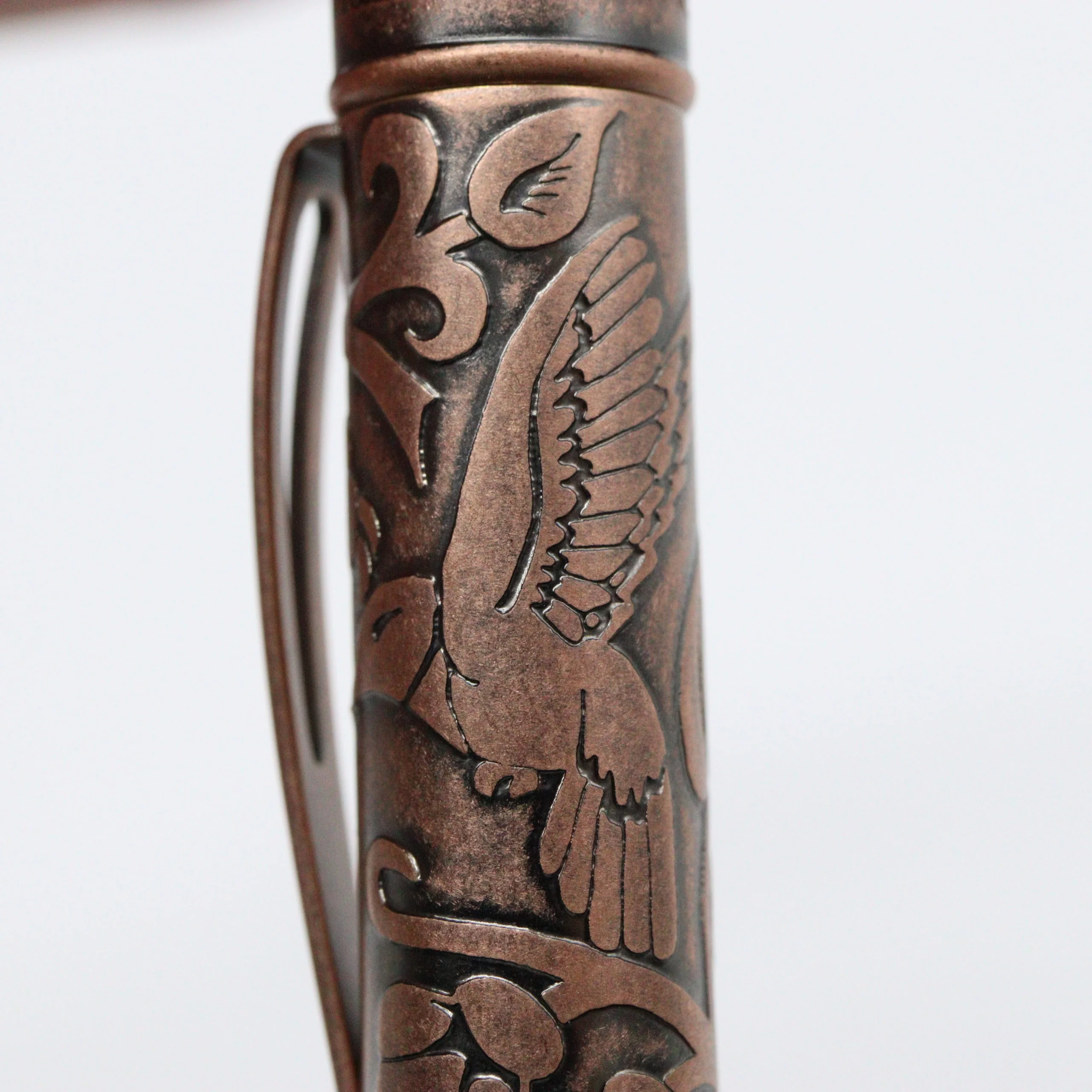 RETRO 1951 - Smithsonian Rollerball Pen - Brass - Woodland Hummingbirds and Flowers - Image 6