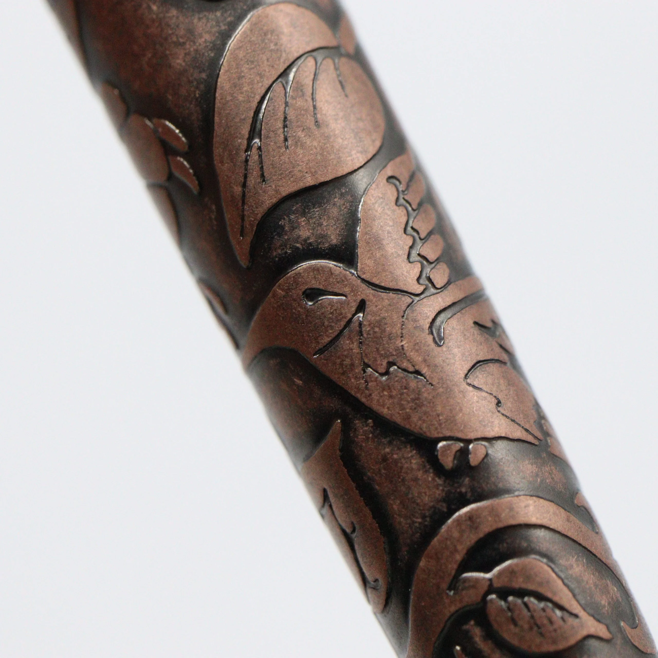 RETRO 1951 - Smithsonian Rollerball Pen - Brass - Woodland Hummingbirds and Flowers - Image 7