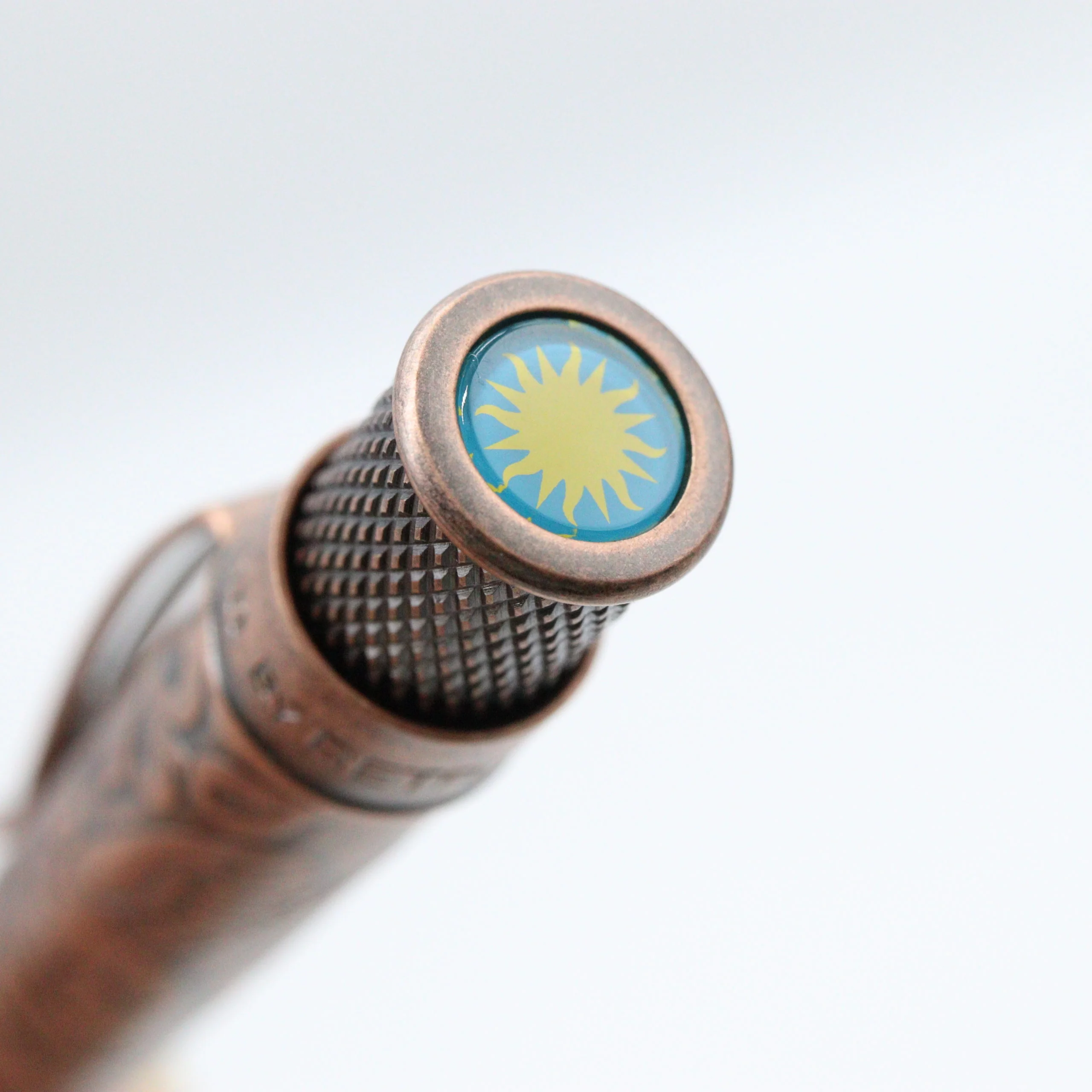 RETRO 1951 - Smithsonian Rollerball Pen - Brass - Woodland Hummingbirds and Flowers - Image 9