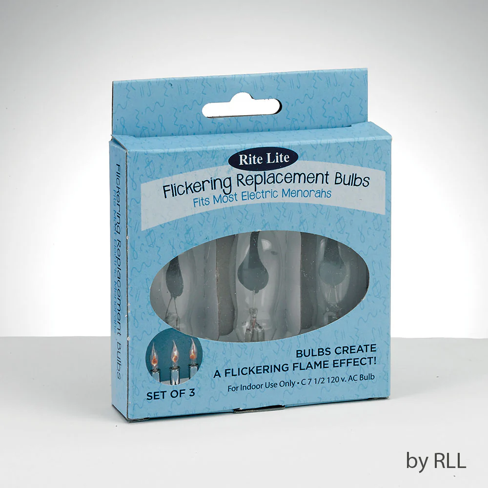 RITE LITE FLICKERING REPLACEMENT BULBS SET OF 3