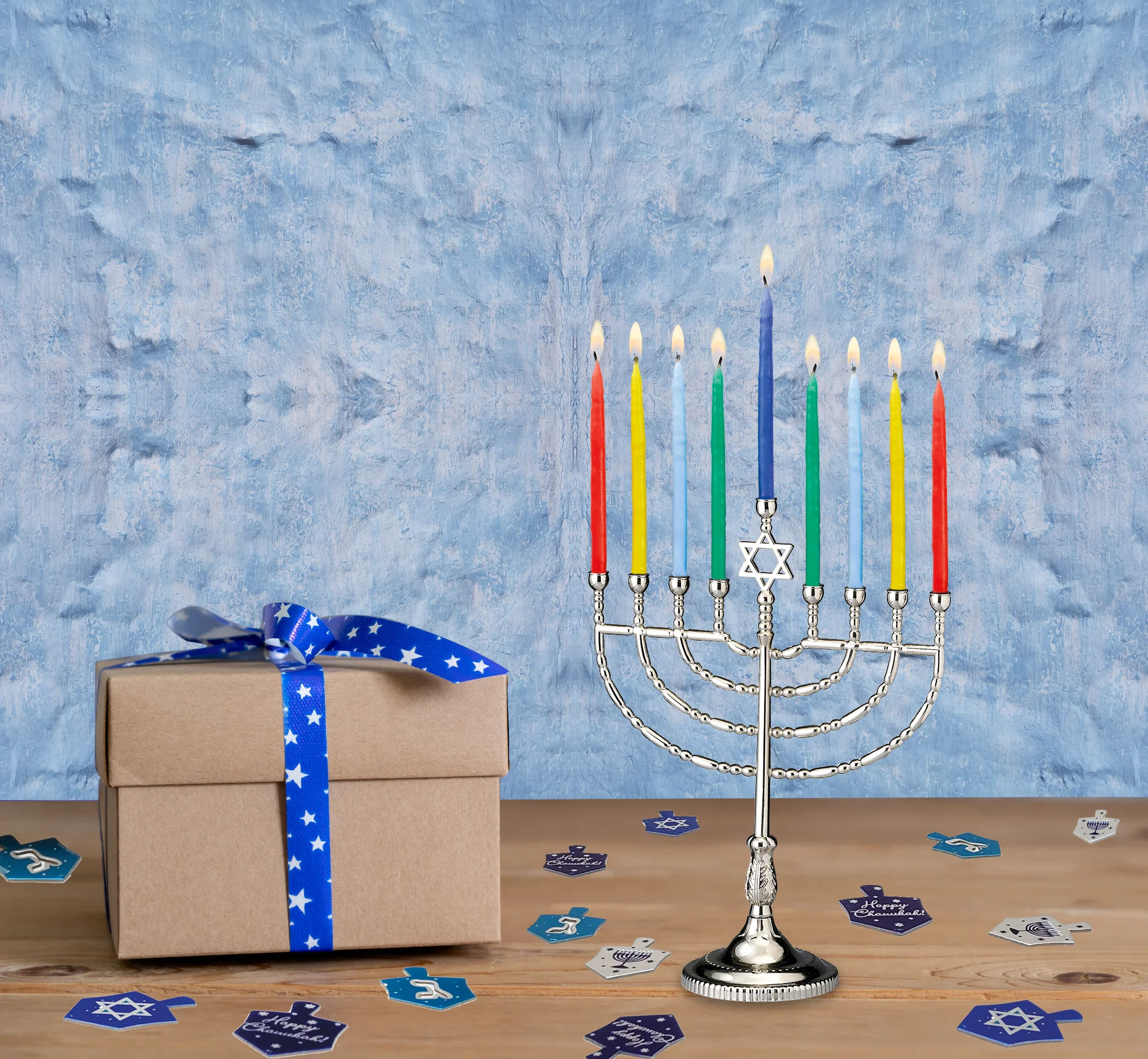 RITE LITE - MENORAH LARGE TRADITIONAL SILVERTONE - Image 2