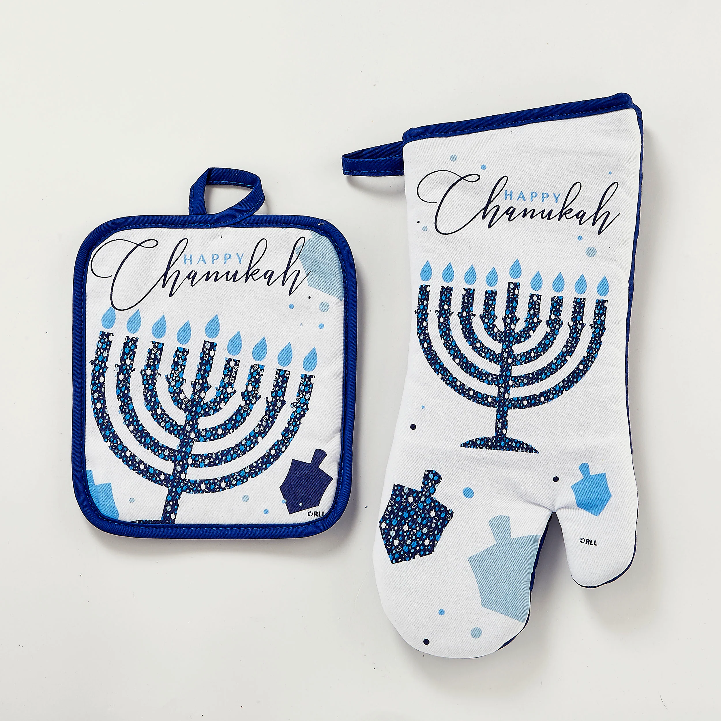 Rite Lite - Chanukah Pot Holder & Oven Mitt - 2 Piece Gift Set