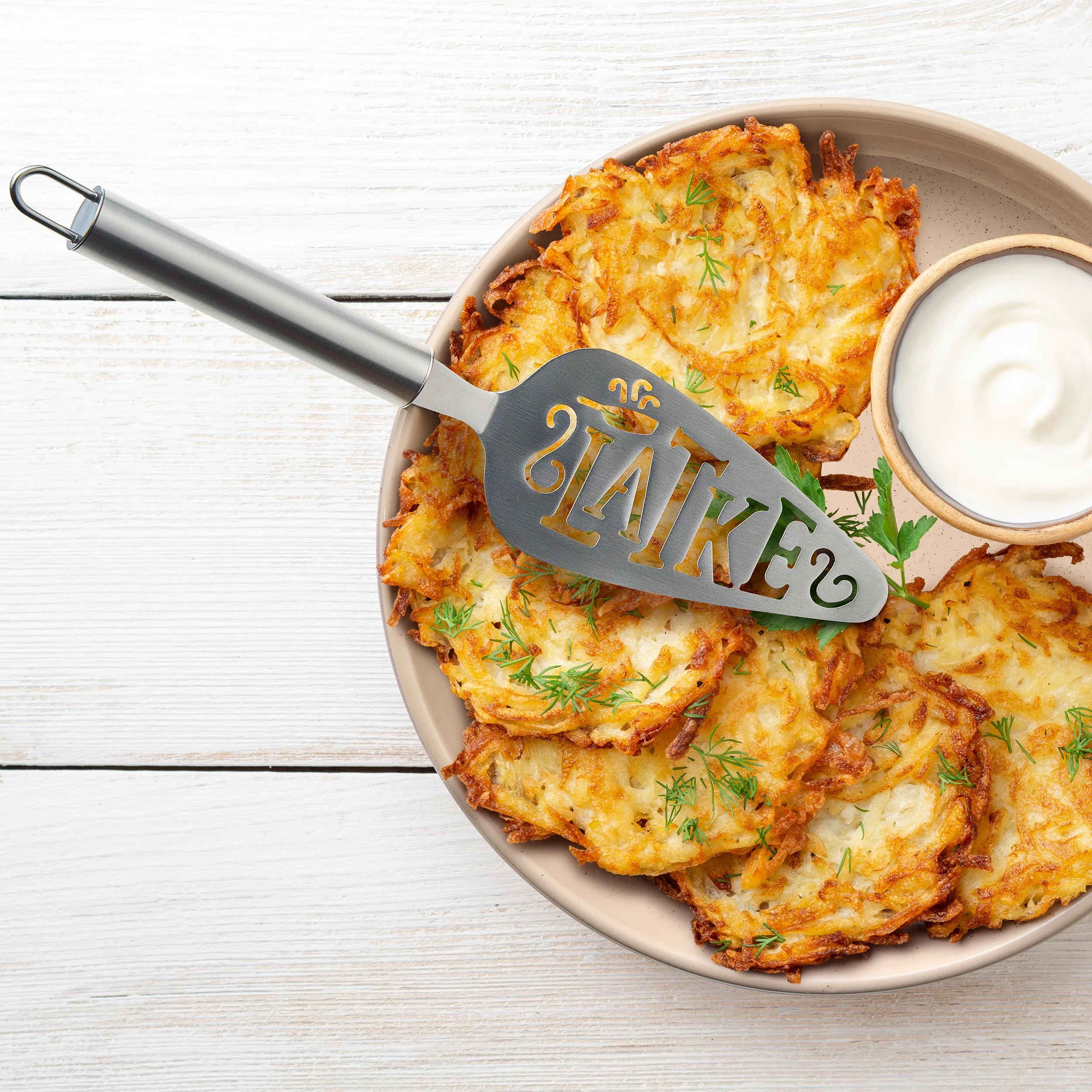 Rite Lite - Chanukah Stainless Steel Latke Server - Image 2