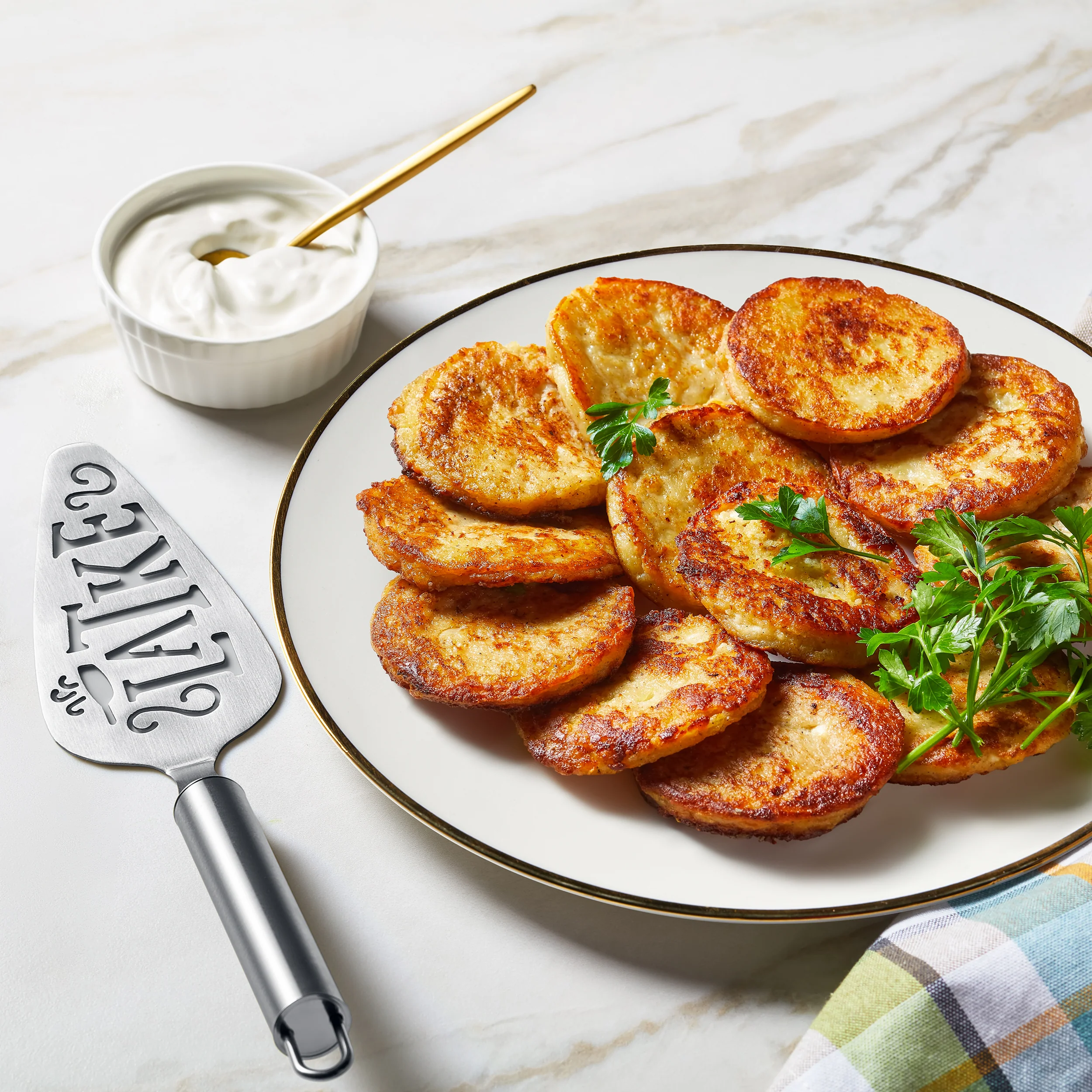 Rite Lite - Chanukah Stainless Steel Latke Server - Image 4