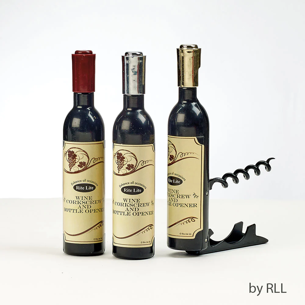 ''RITE LITE'' CORKSCREW AND BOTTLE OPENER - ASSORTED COLORS