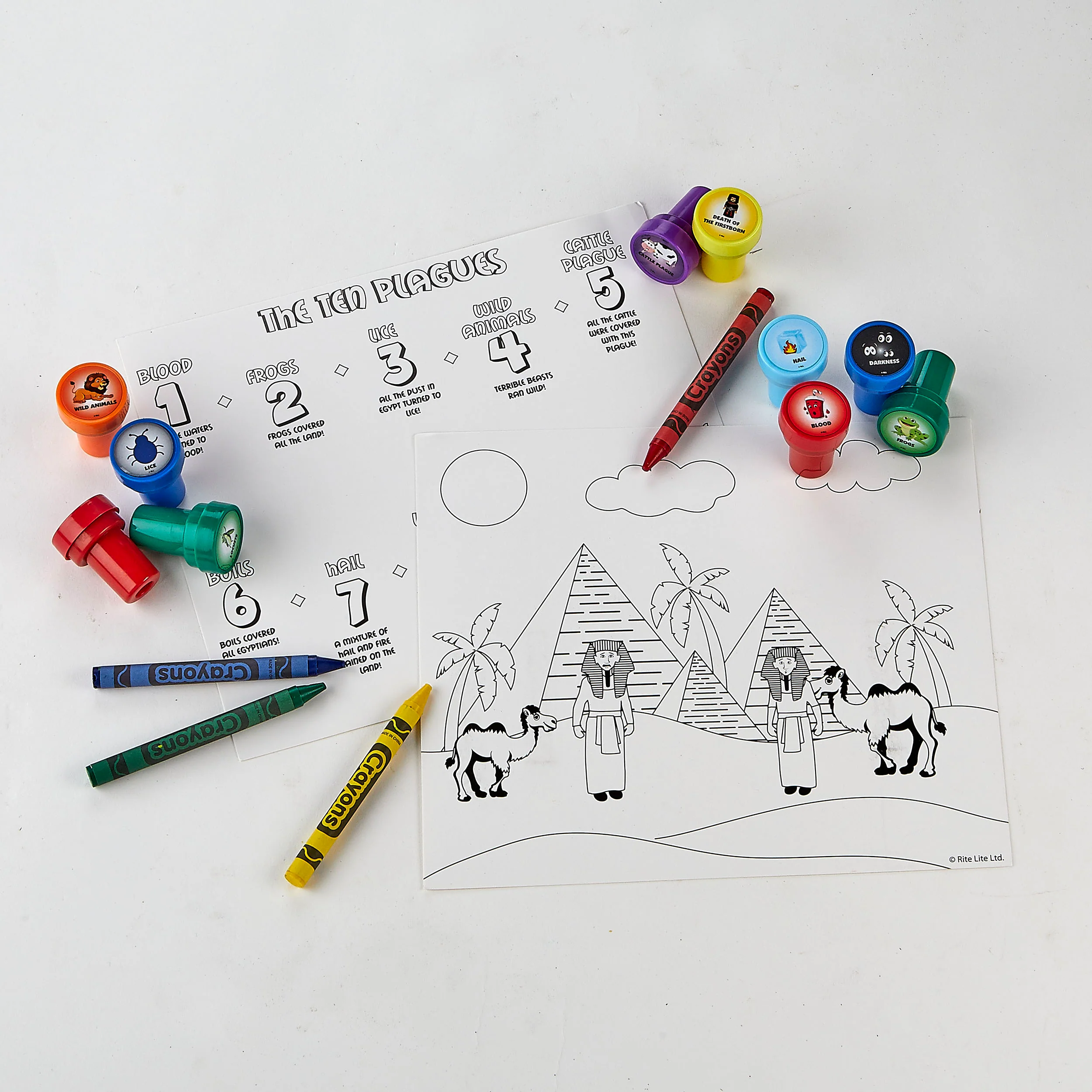 Rite Lite - Passover - 10 Plague Stampers Kit - Image 3