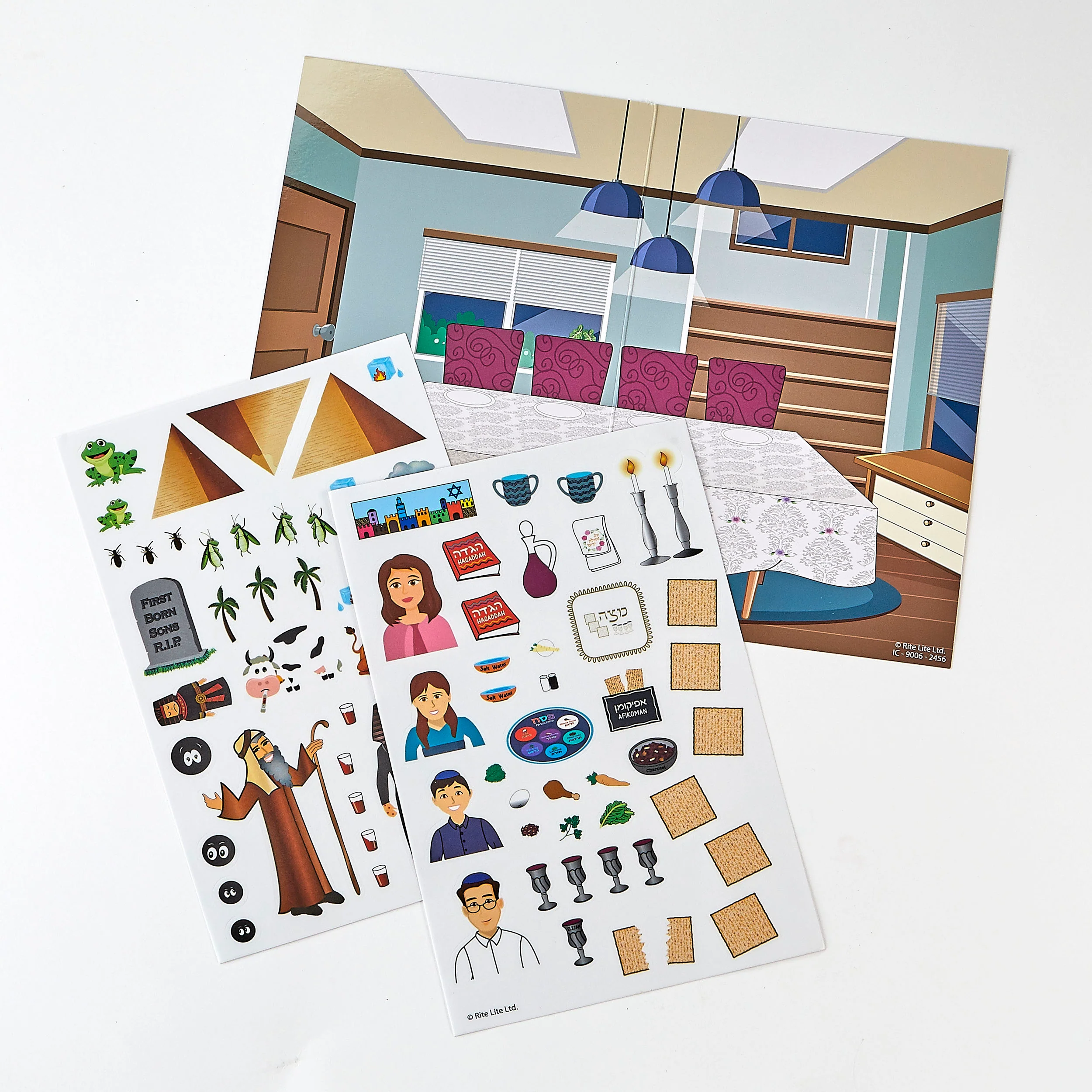 Rite Lite - Passover - Reusable Sticker Scenes - Image 2