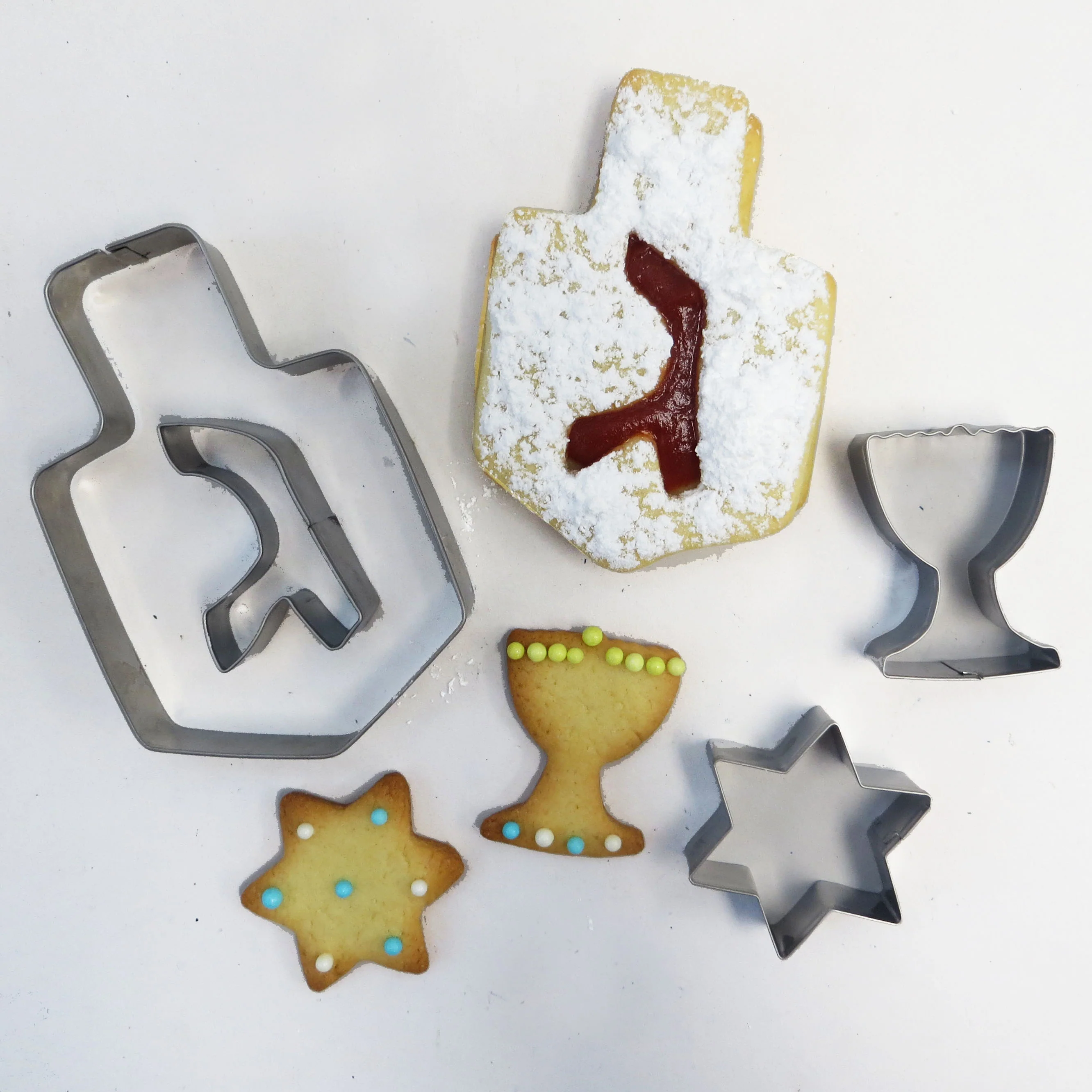 Rite Lite - Set of 4 Chanukah Stainless Steel Cookie Cutters - Image 3