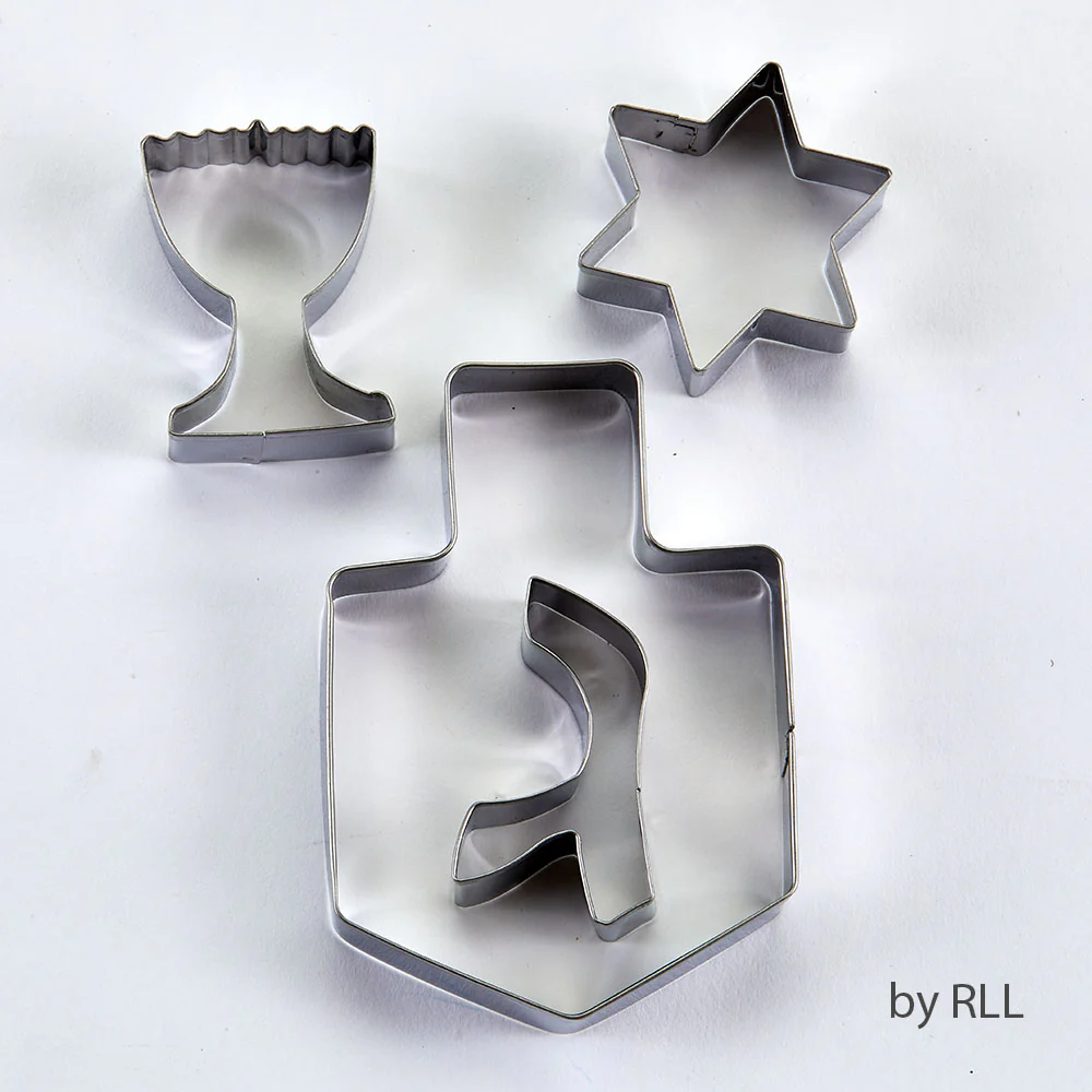Rite Lite - Set of 4 Chanukah Stainless Steel Cookie Cutters - Image 4