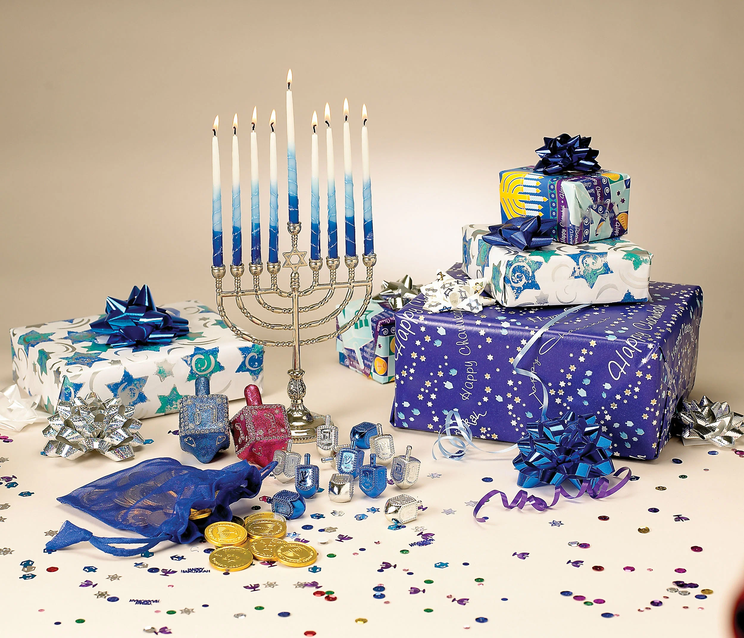 Rite Lite - Traditional Polished Silvertone Menorah - Image 3