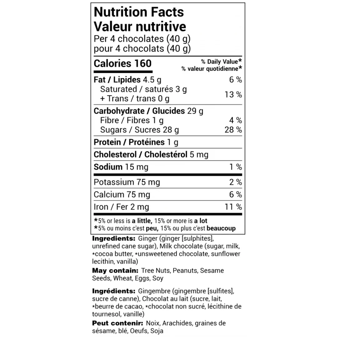 Rogers' Chocolate - Milk Chocolate Covered Ginger - 150g - Image 2