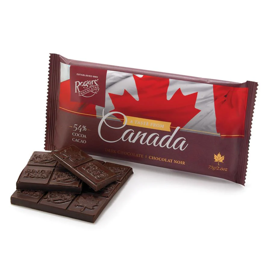 Rogers' Chocolates - Canada Dark Chocolate Bar - 75g