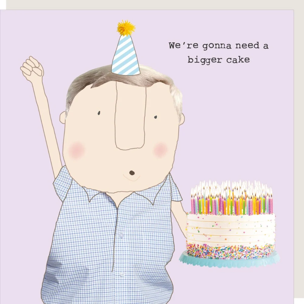 Rosie Made A Thing Card - Bigger Cake Boy