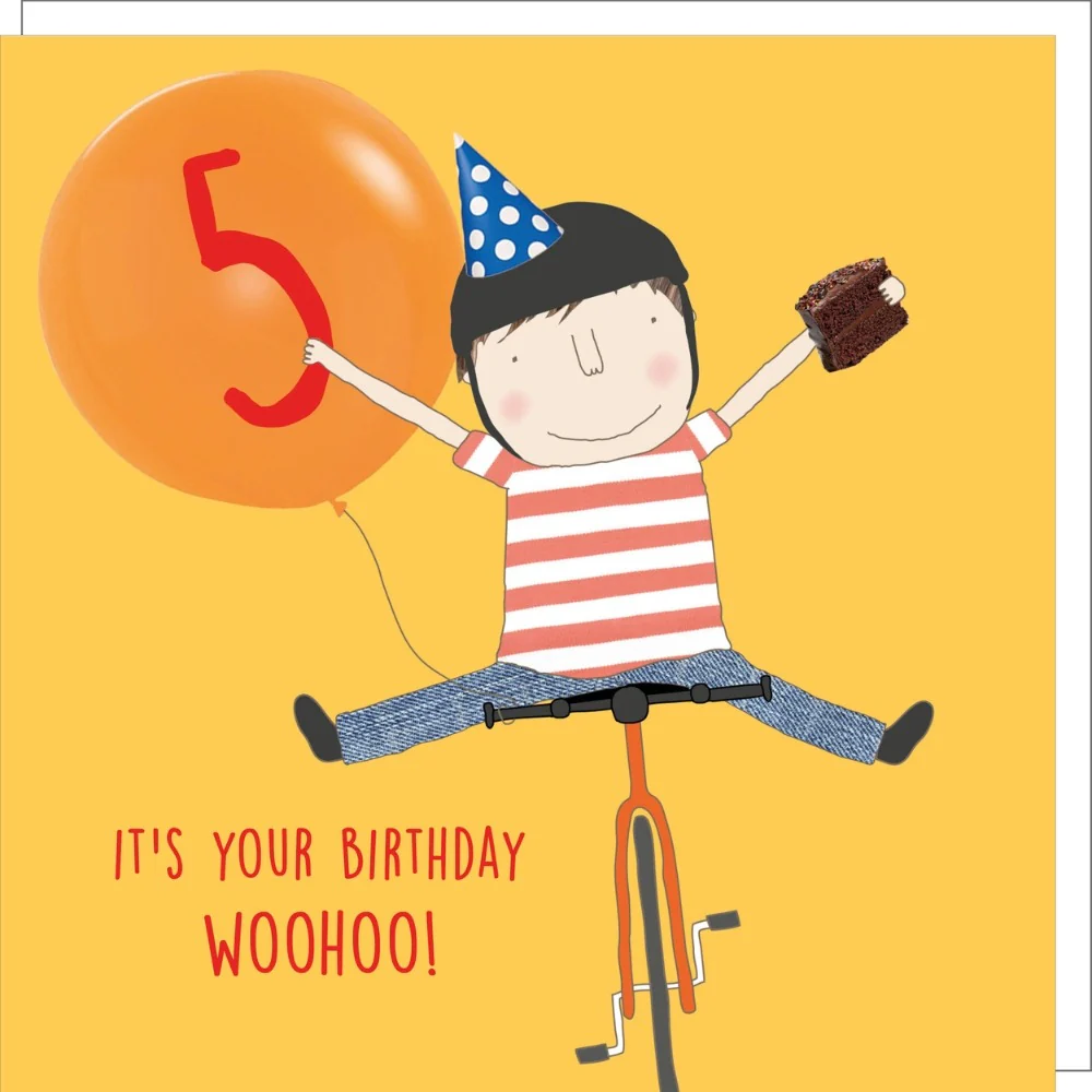 Rosie Made A Thing Card - Bike Five
