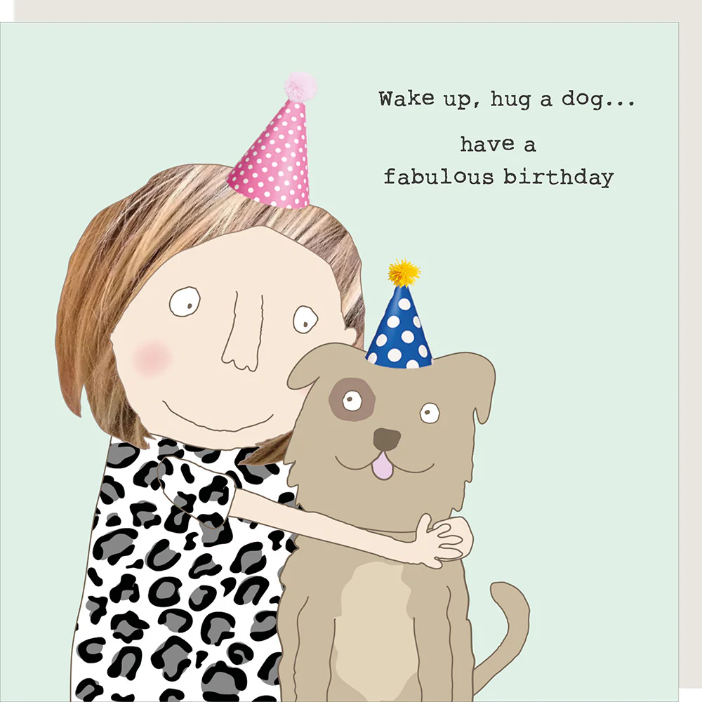 Rosie Made A Thing Card - Hug a Dog